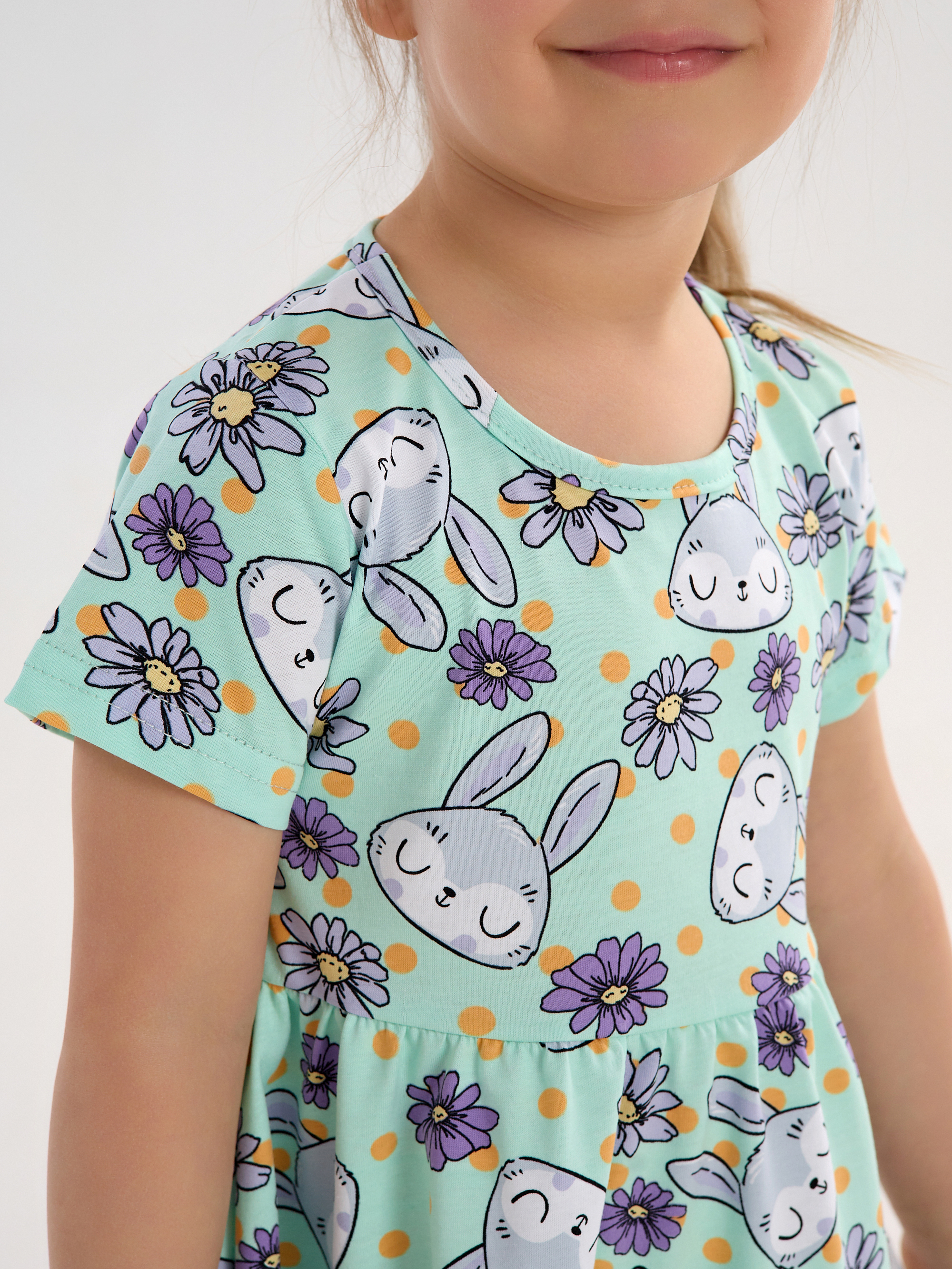 Платье YAXX 006--Платье зайка/цветы (К) - фото 7