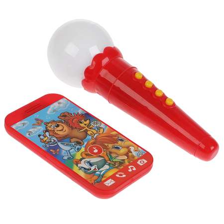 Игрушка УМка Телефон и микрофон
