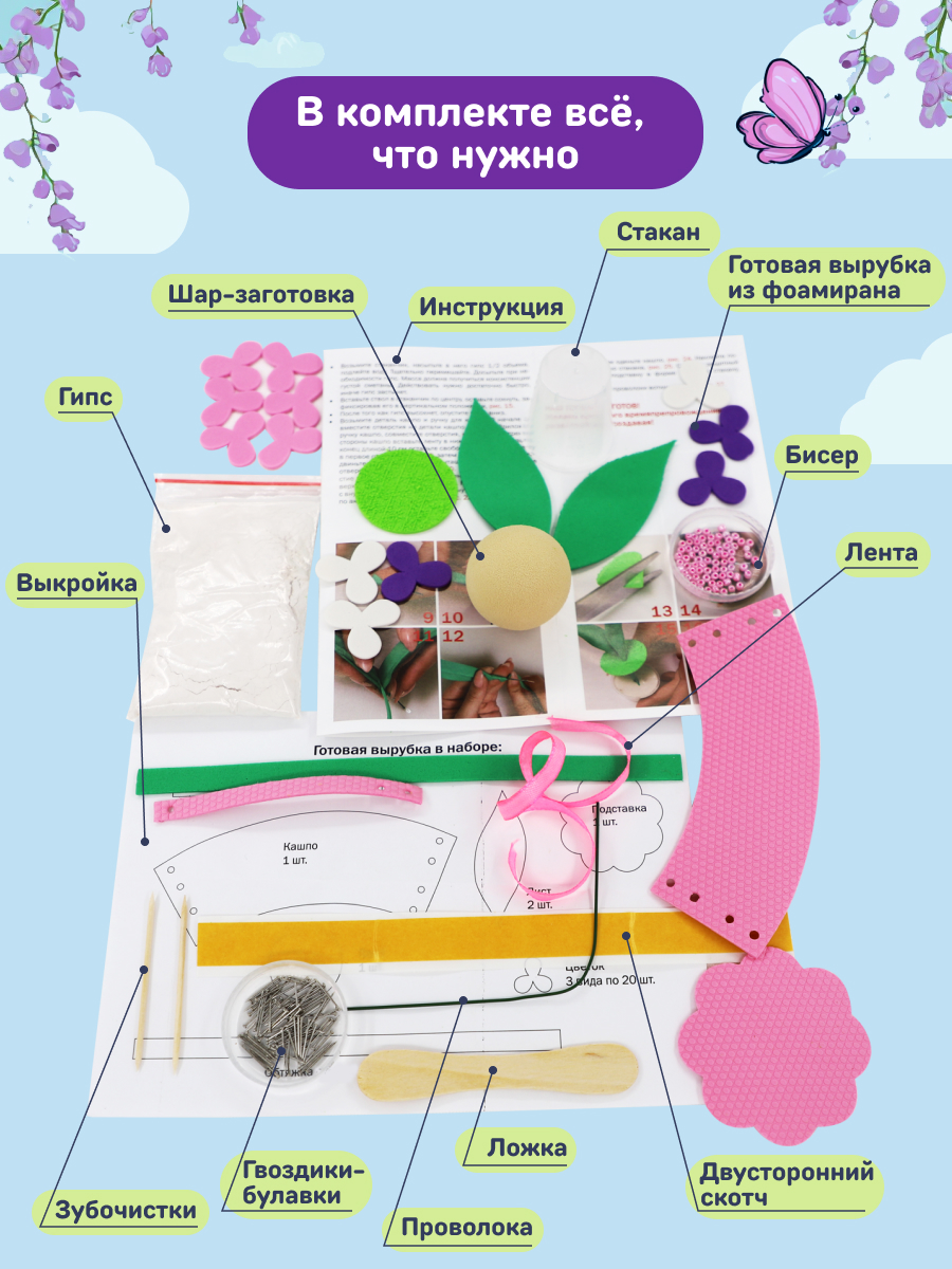 Набор для творчества Волшебная мастерская сборка Аромат весны - фото 6