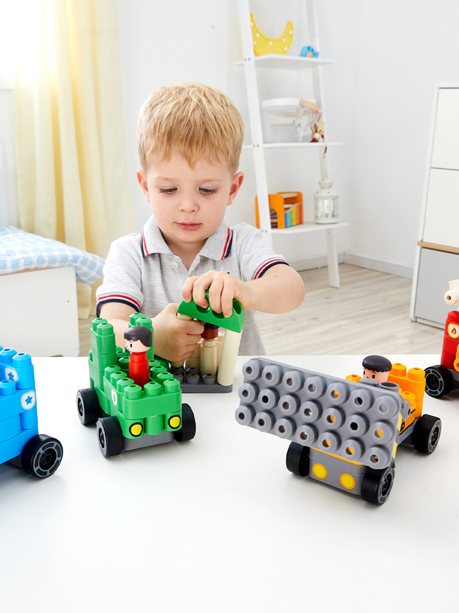 Конструктор Hape Городской транспорт 130 дет. - фото 9