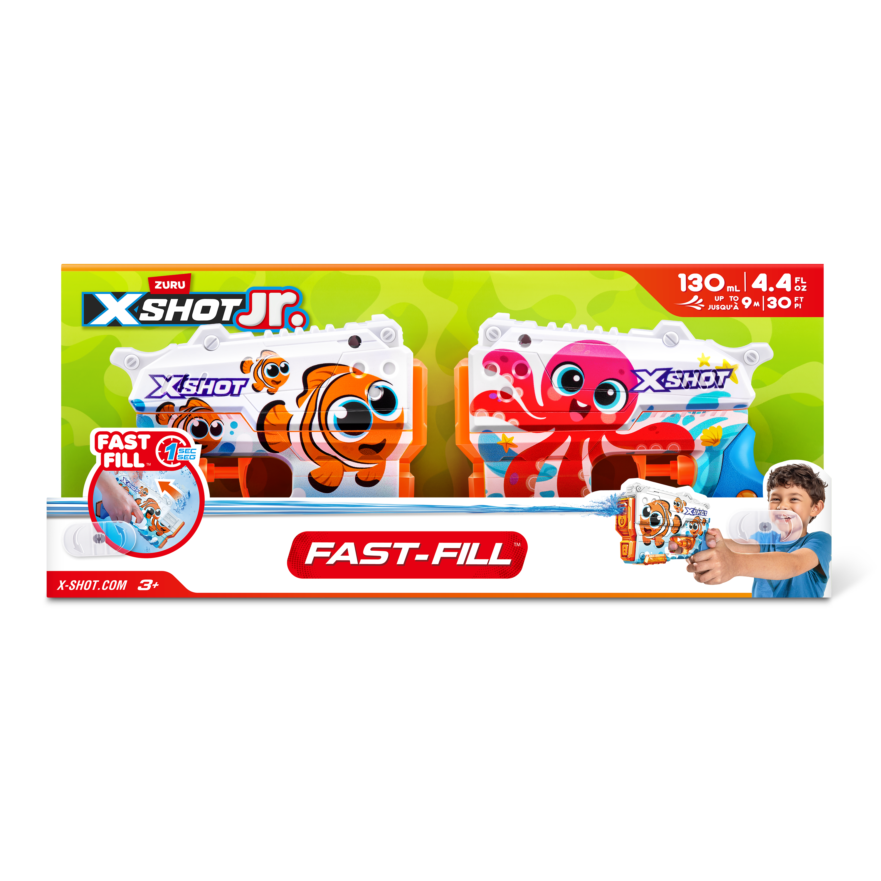 Бластер водный Zuru XSHOT Fast Fill Water 2 штуки в наборе - фото 1