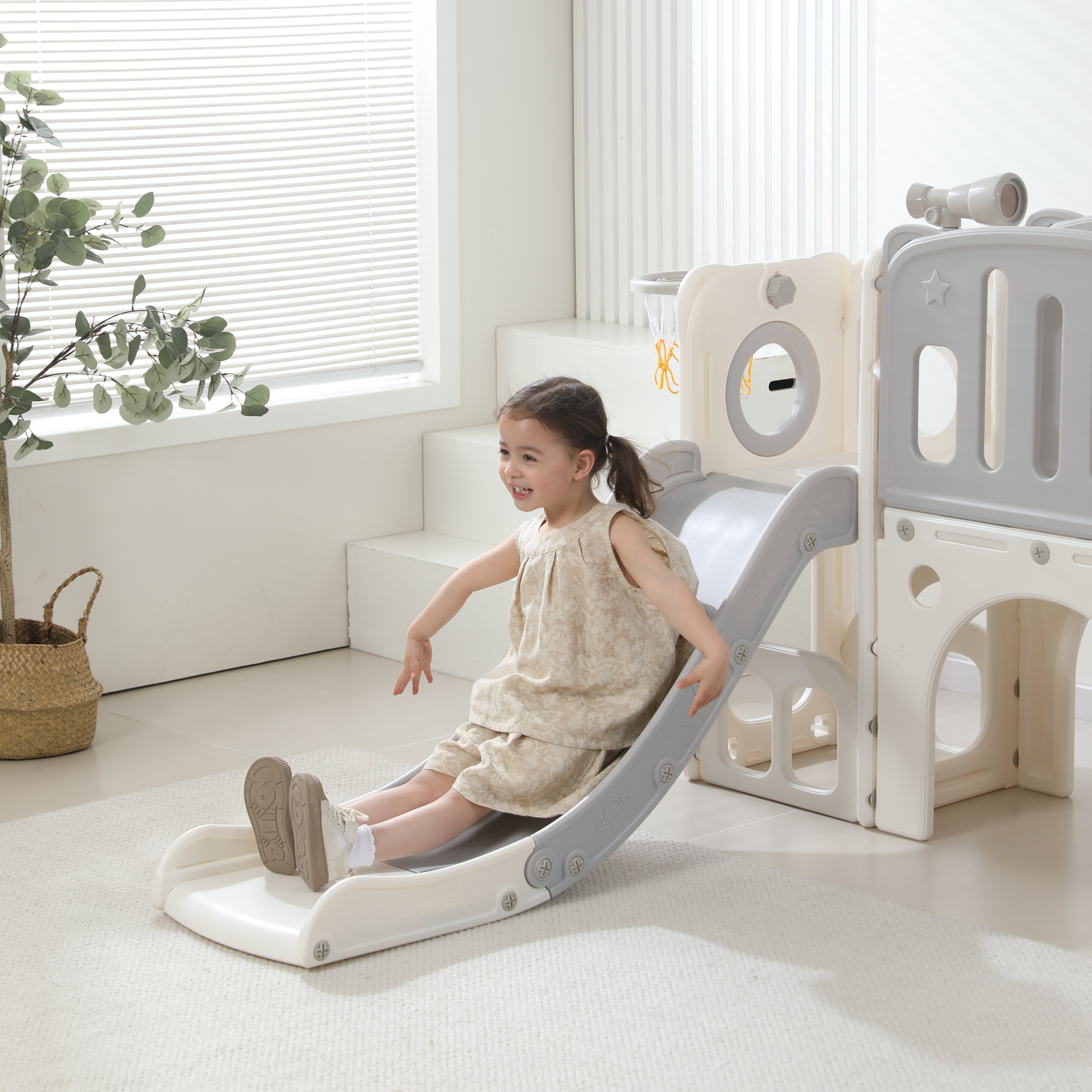 Игровой комплекс UNIX Kids Star Grey - фото 11