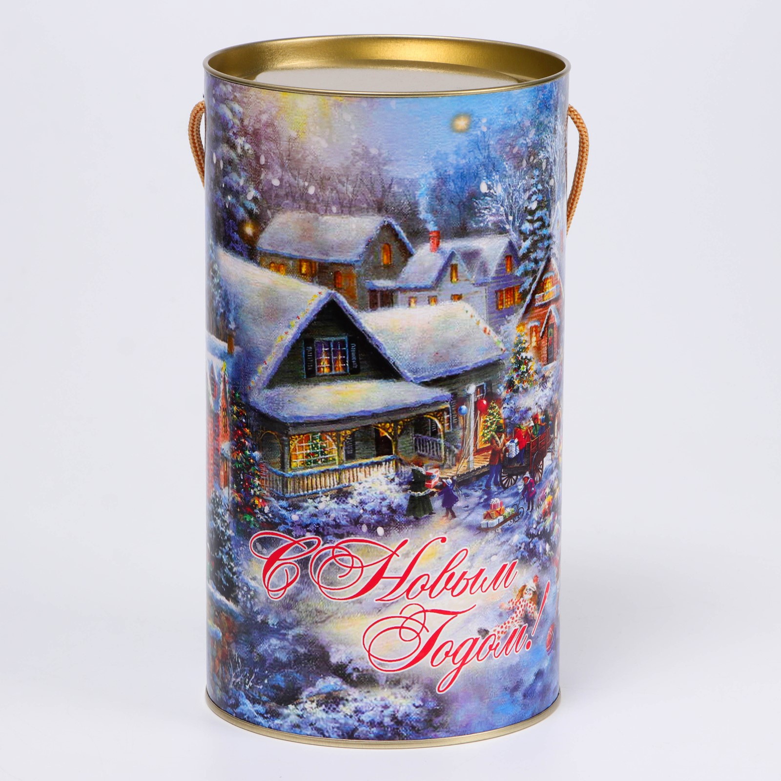 Подарочная коробка Sima-Land тубус «Дедушка Мороз», 120 х 220 мм - фото 3