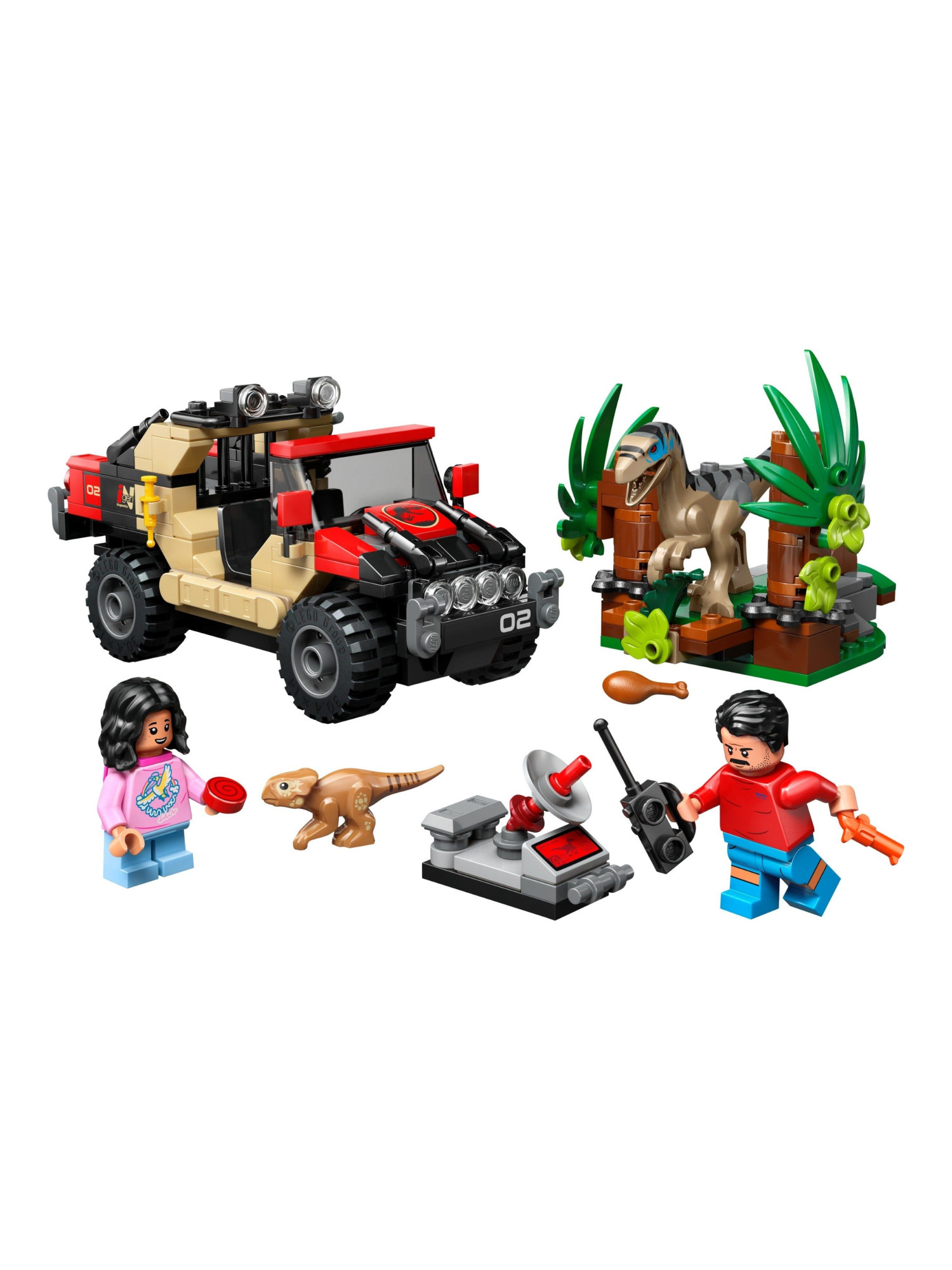 Конструктор LEGO Jurassic World Побег раптора по бездорожью 285 дет. - фото 2