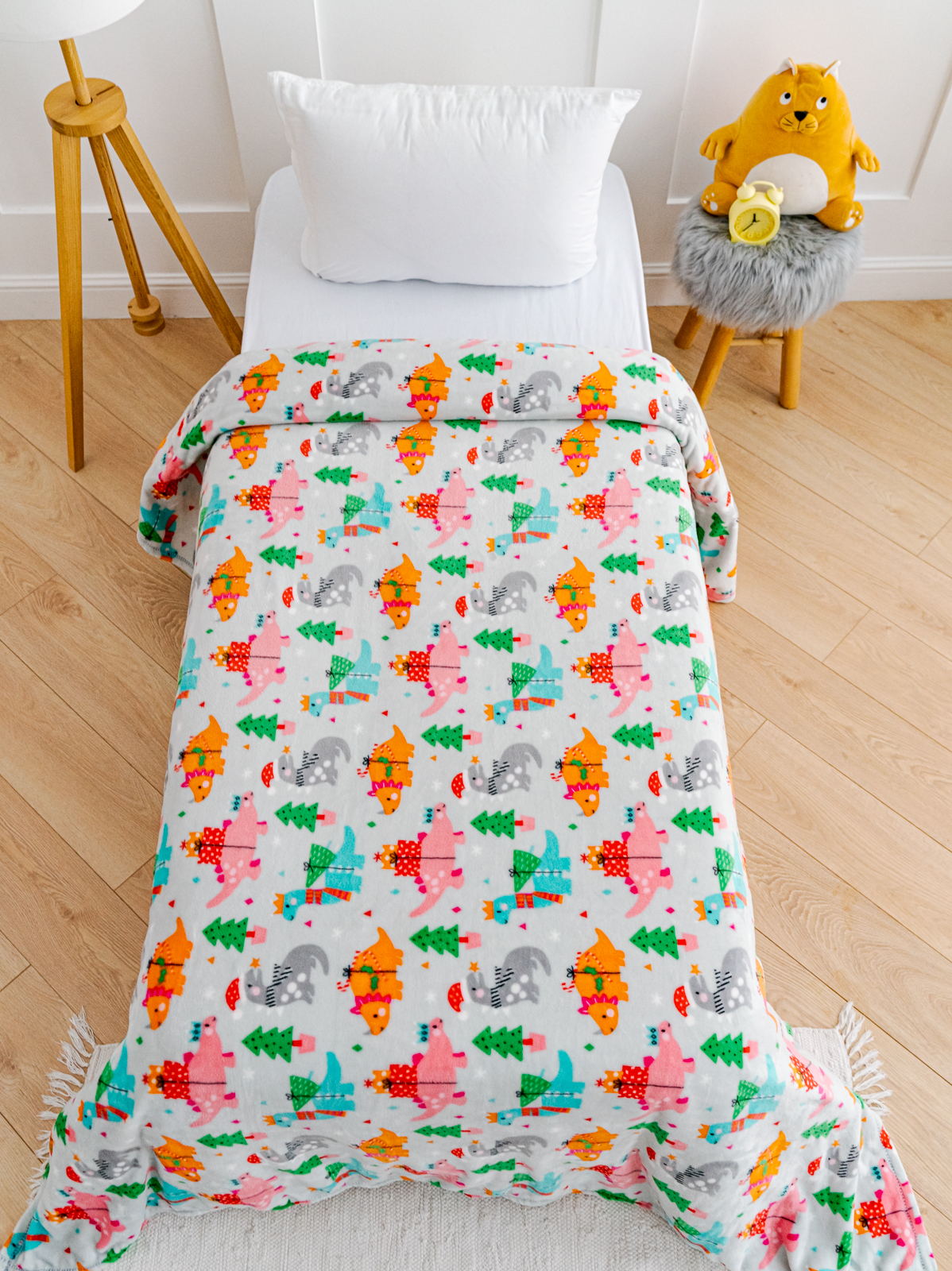 Плед Павлинка Аэро Софт Динозаврики 100 x 150 см велсофт - фото 13