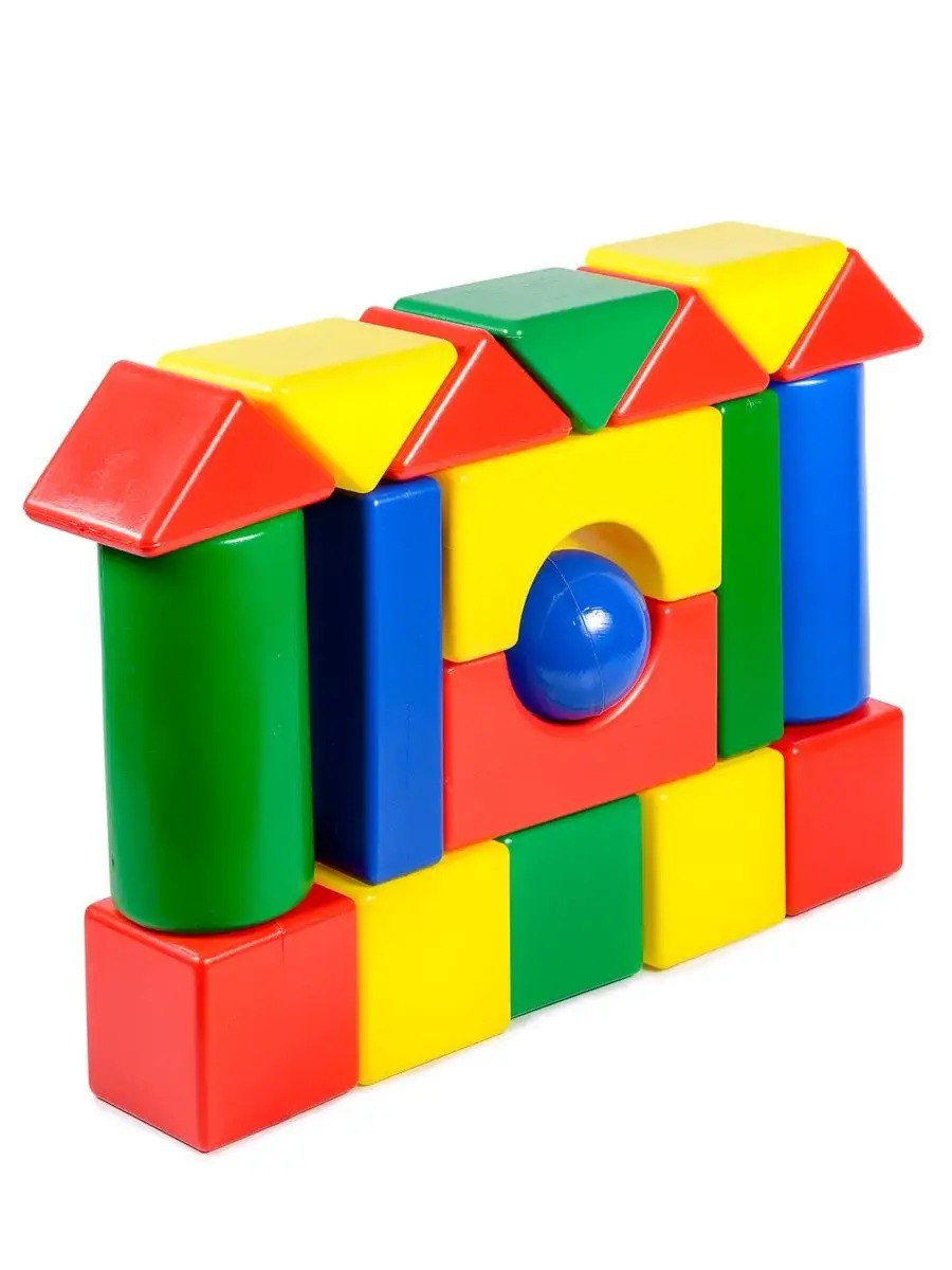 Игрушка Green Plast кубики Конструктор - фото 4