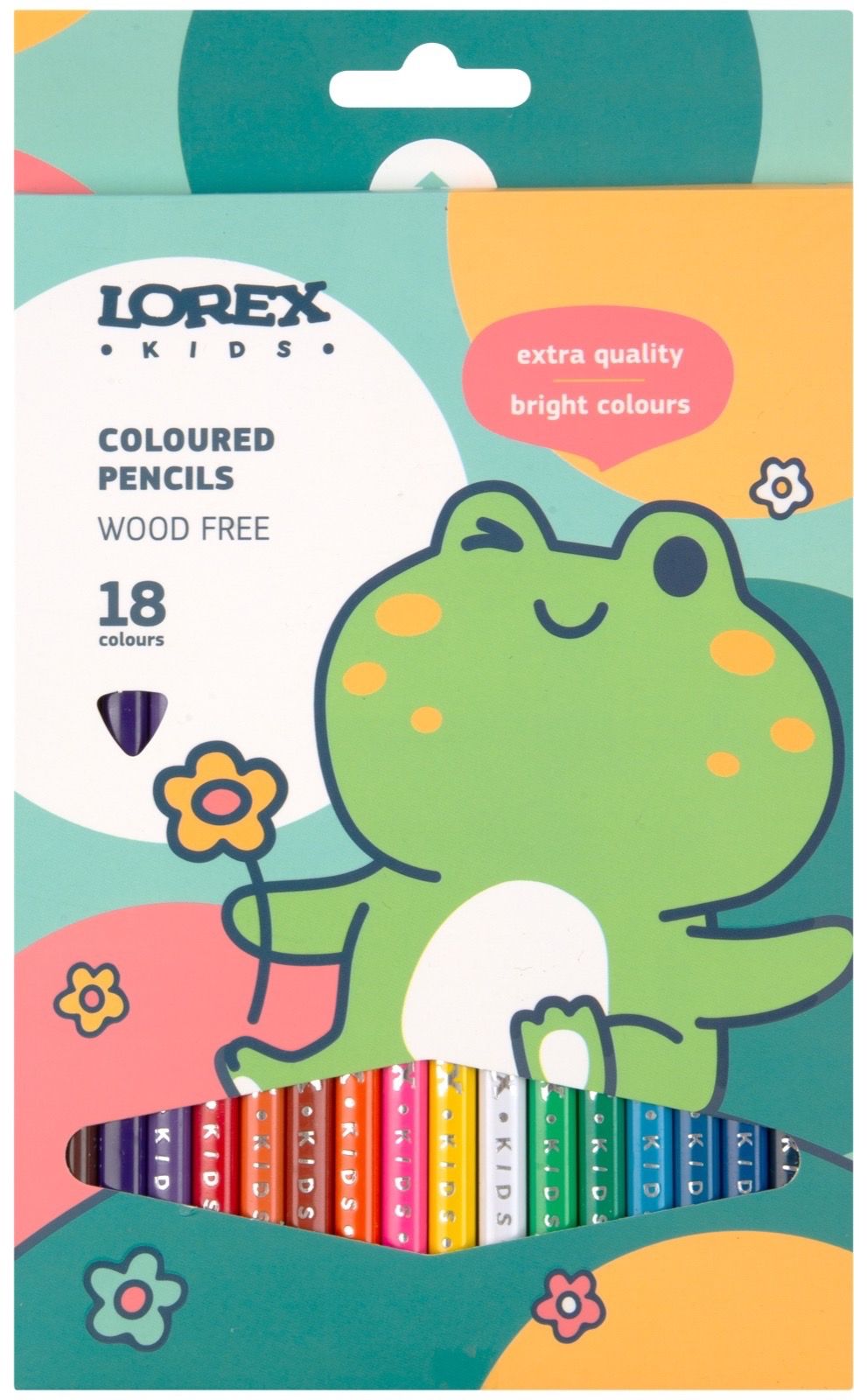 Карандаши цветные LOREX KIDS 18 шт. - фото 1