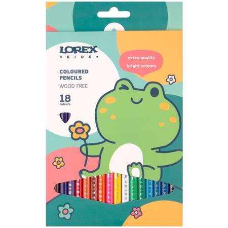 Карандаши цветные LOREX KIDS 18 шт.