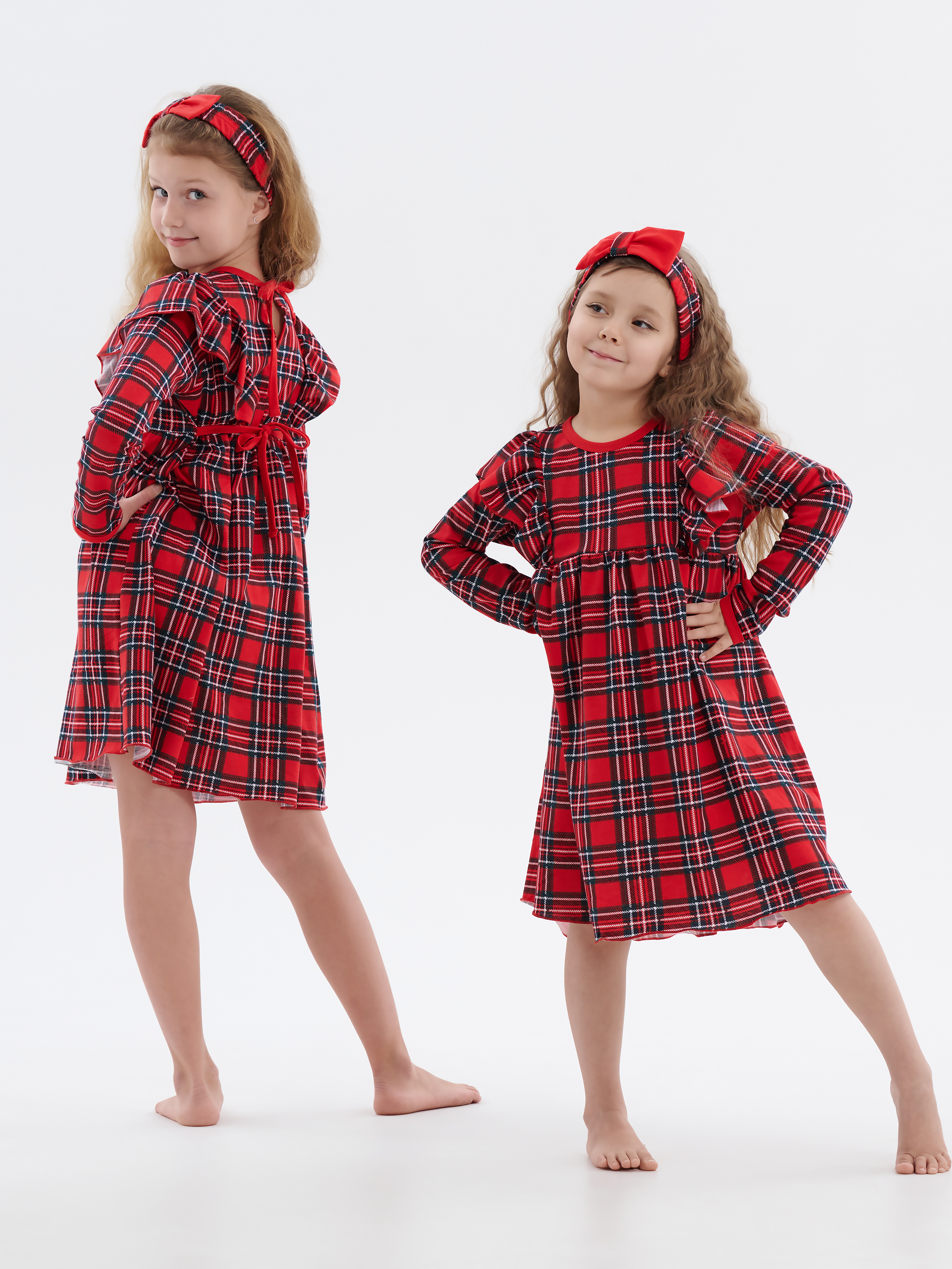 Платье КрутышОк Т-073 красный, синий - фото 8