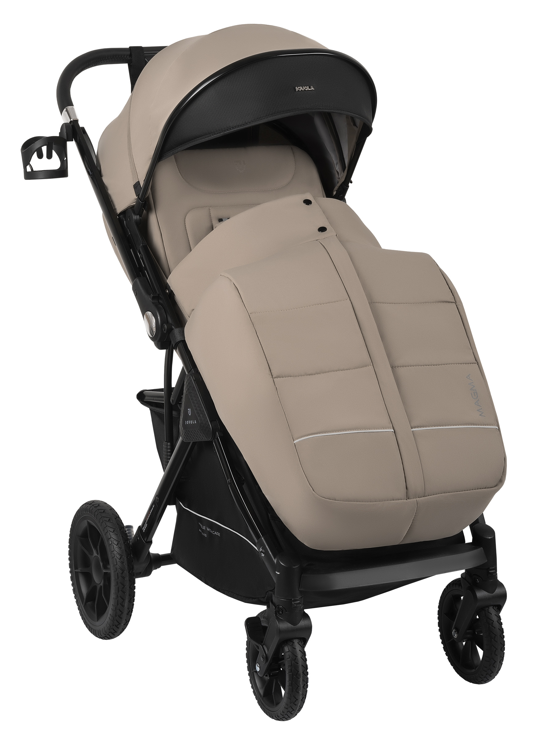 Коляска прогулочная JOVOLA Magma Plus бежевый - фото 17