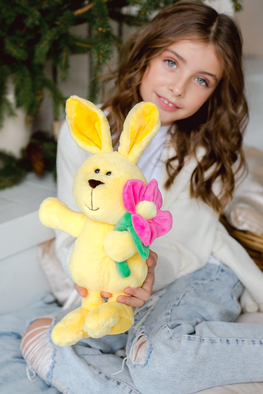 Мягкая игрушка ПЛЮШЛЕНД зайка Лютик - фото 2