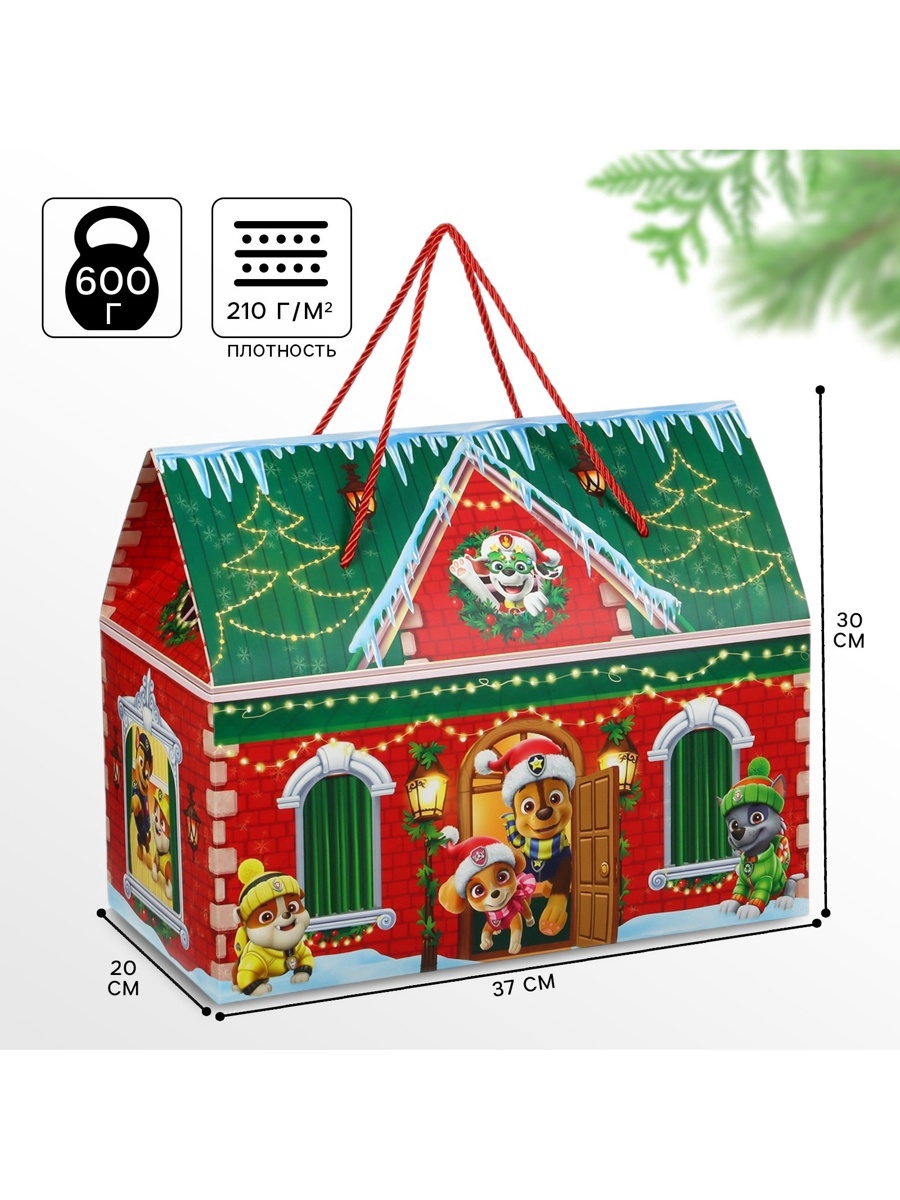 Пакет-коробка Дарите Счастье "С Новым годом", 37 х 33 х 20 см - фото 1