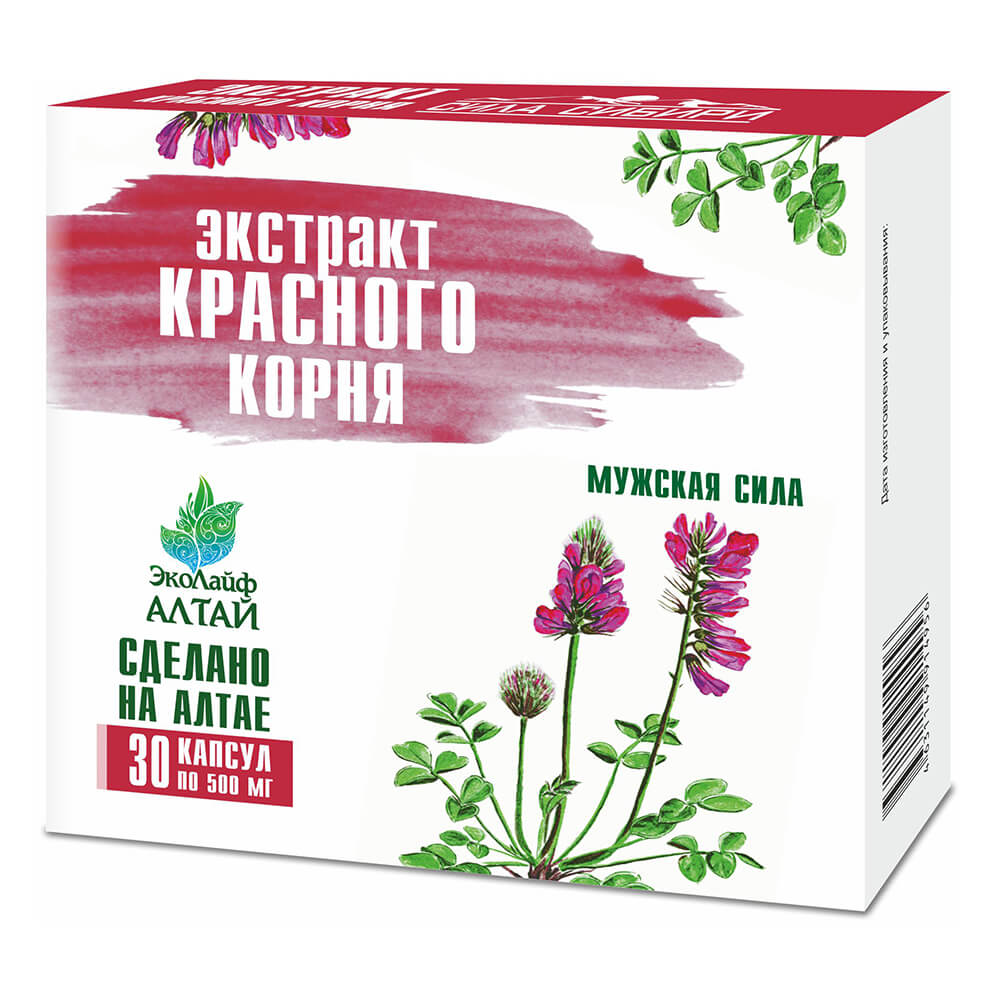 Экстракт красного корня Сила Сибири 30 капсул - фото 1
