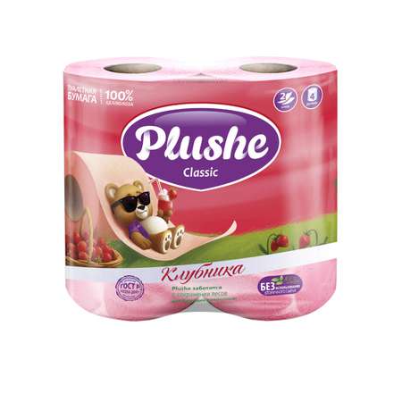 Туалетная бумага PLUSHE 4 шт.