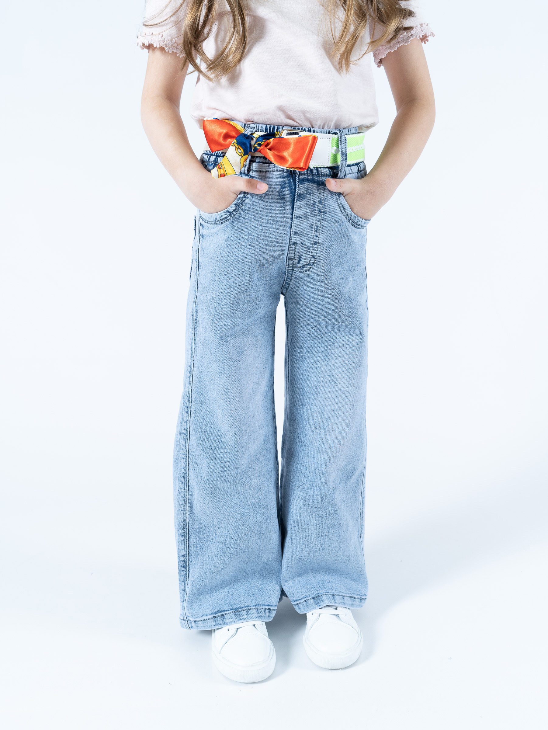 Джинсы TiGaDa джинсы/палаццо/девочки/голубой - фото 26