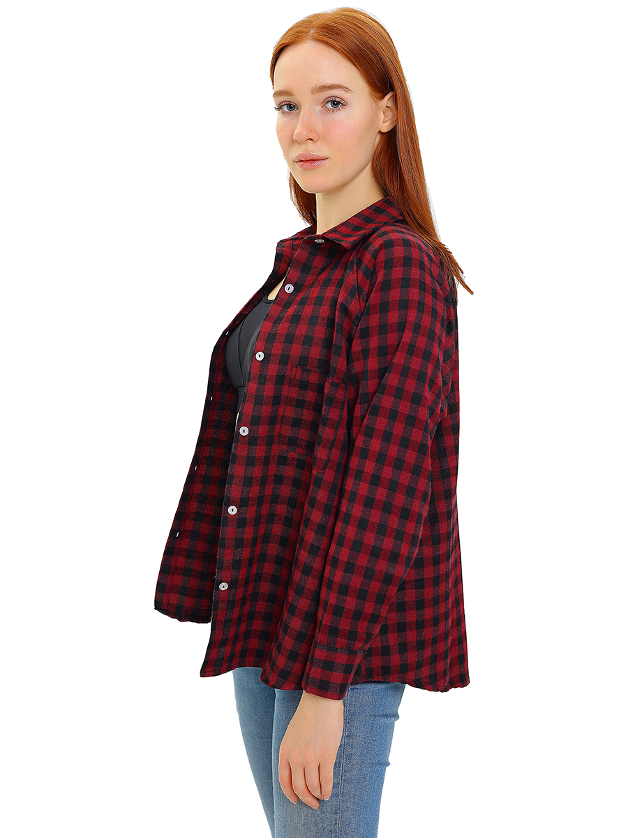 Рубашка АЙАС 116-00-23/бордо - фото 4