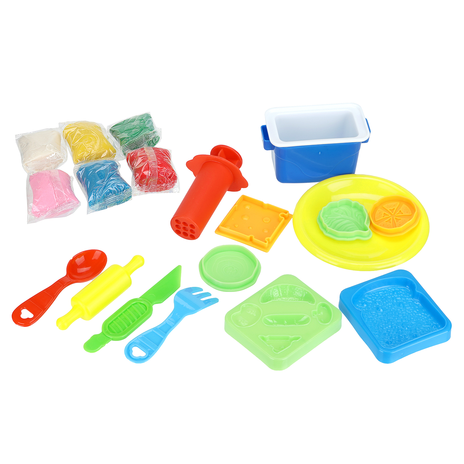 Масса для лепки Multiart Завтрак с тостами 6 цв. - фото 2