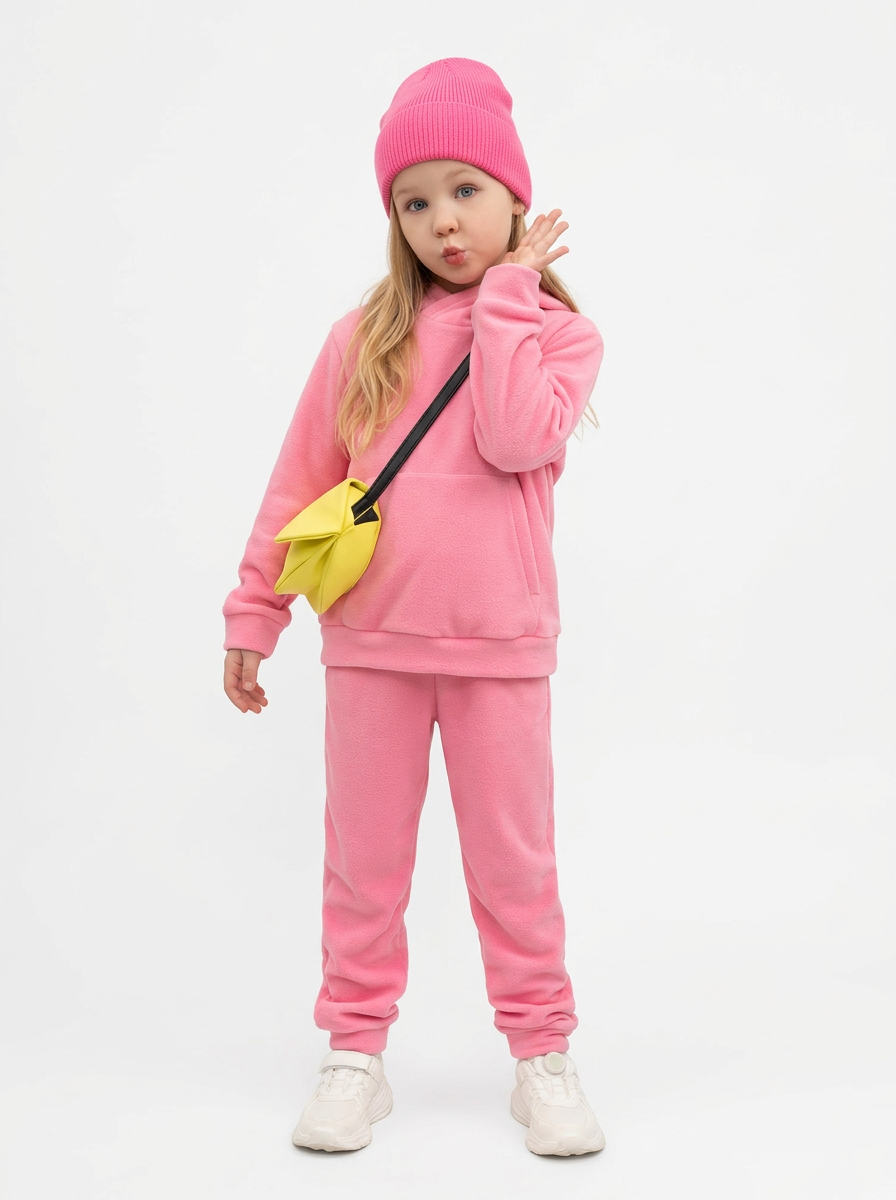 Изображение товара Детский флисовый костюм Утенок 122 для осень и зима комфортный и тёплый