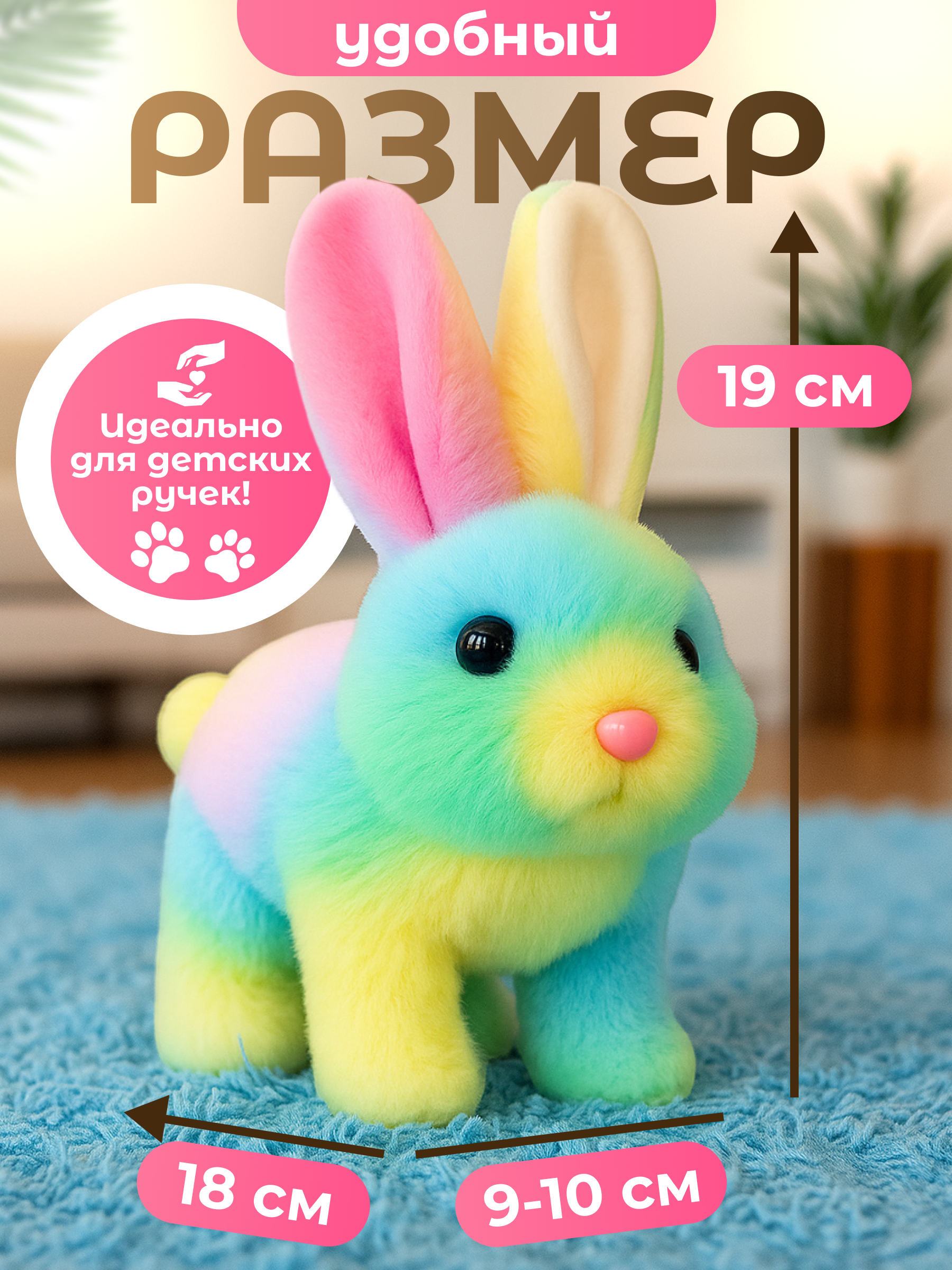 Мягкая игрушка FAVORITSTAR DESIGN интерактивный - фото 4