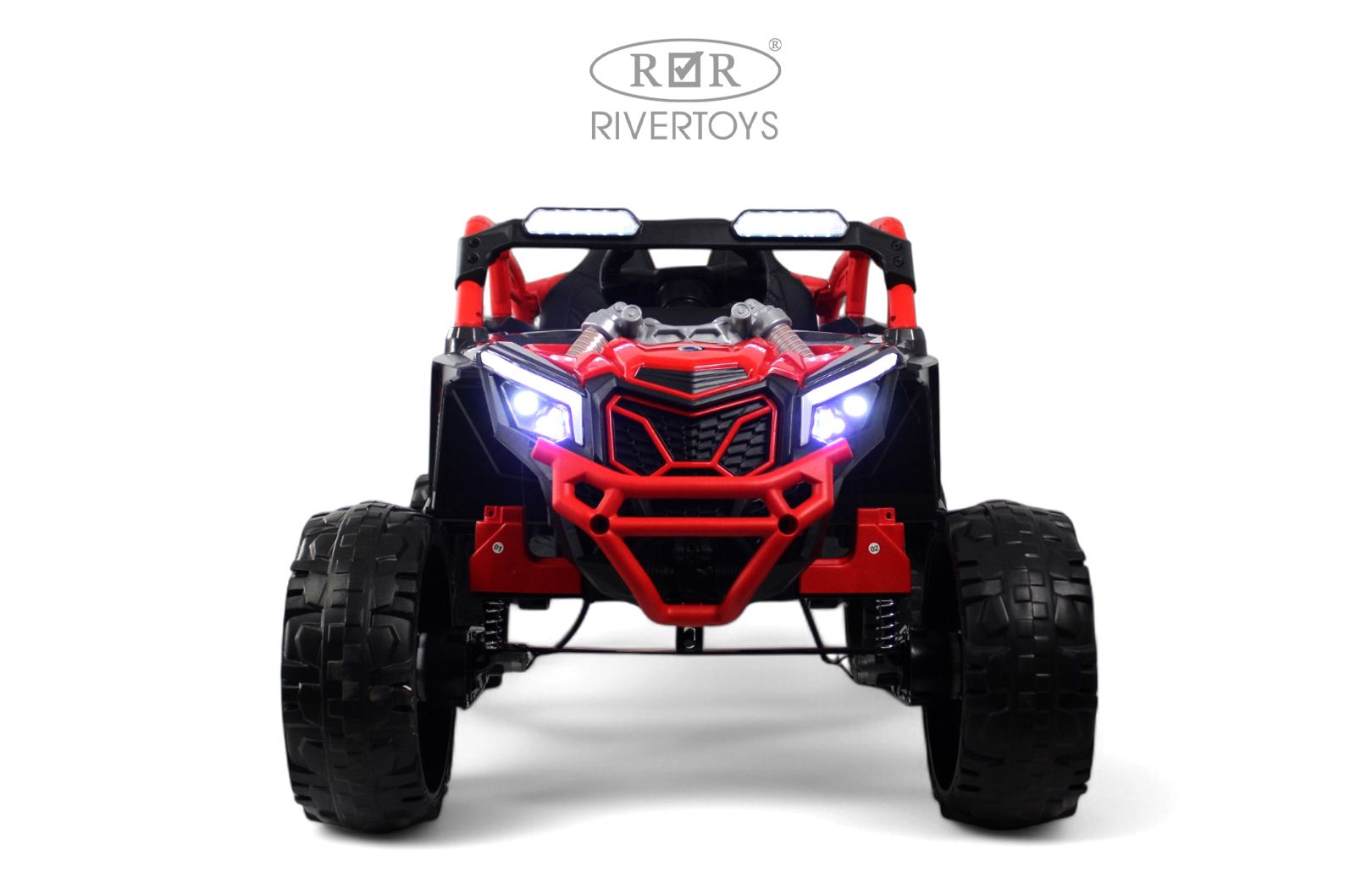 Электромобиль RIVERTOYS K707AM-A-RED С пультом ДУ - фото 2