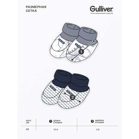 Пинетки 2 шт Gulliver