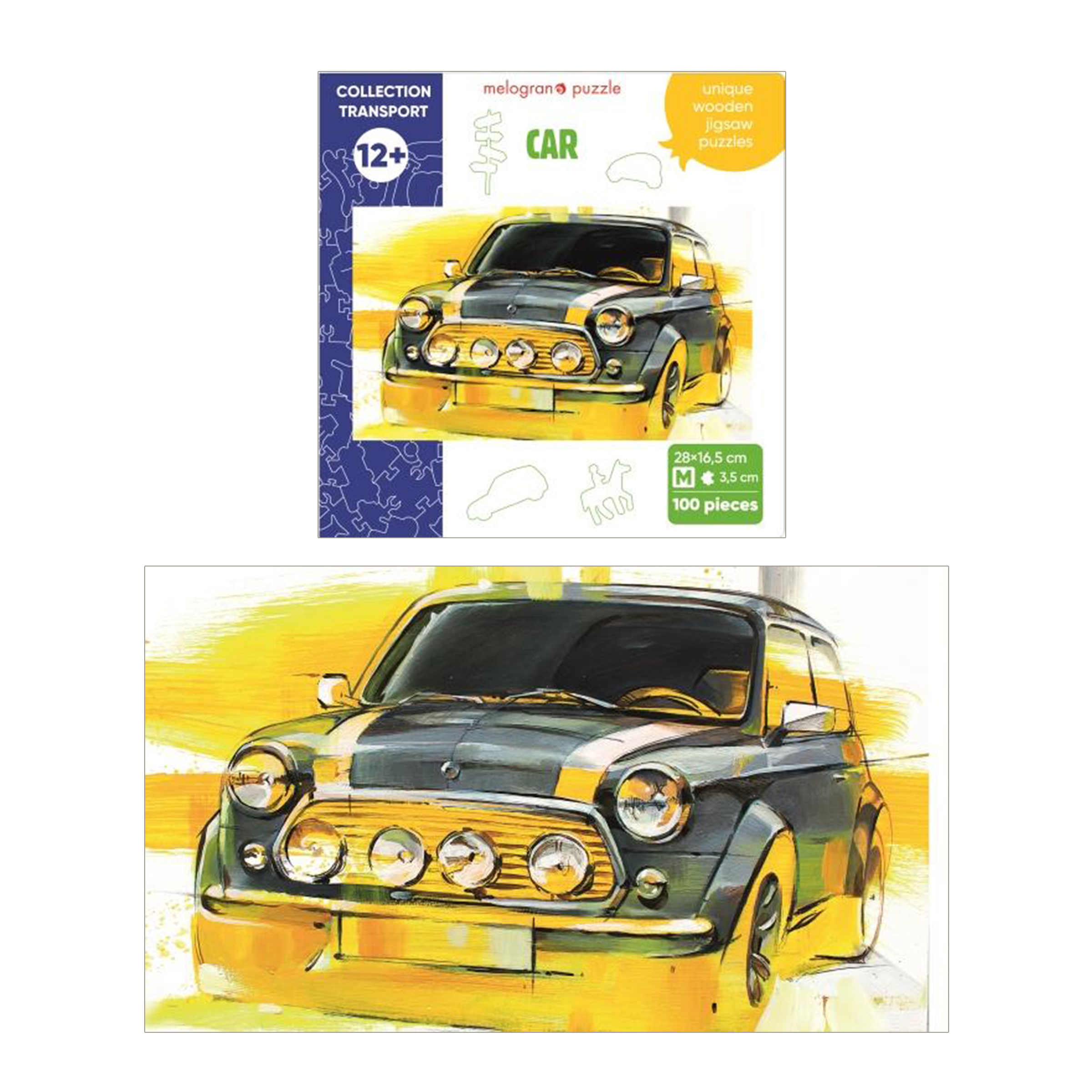 Пазл 1TOY Мини автомобиль деревянный - фото 2