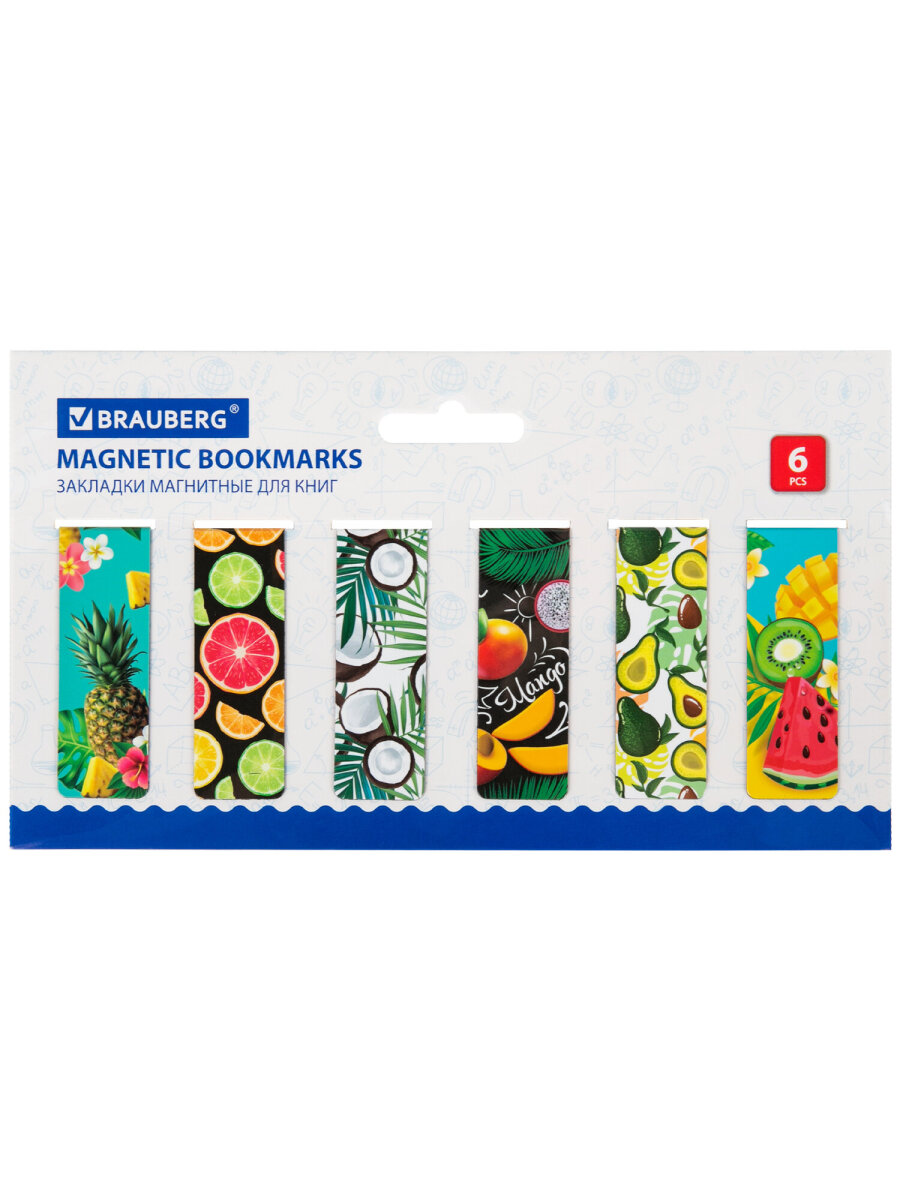Магнитная закладка Brauberg 12 шт. - фото 6