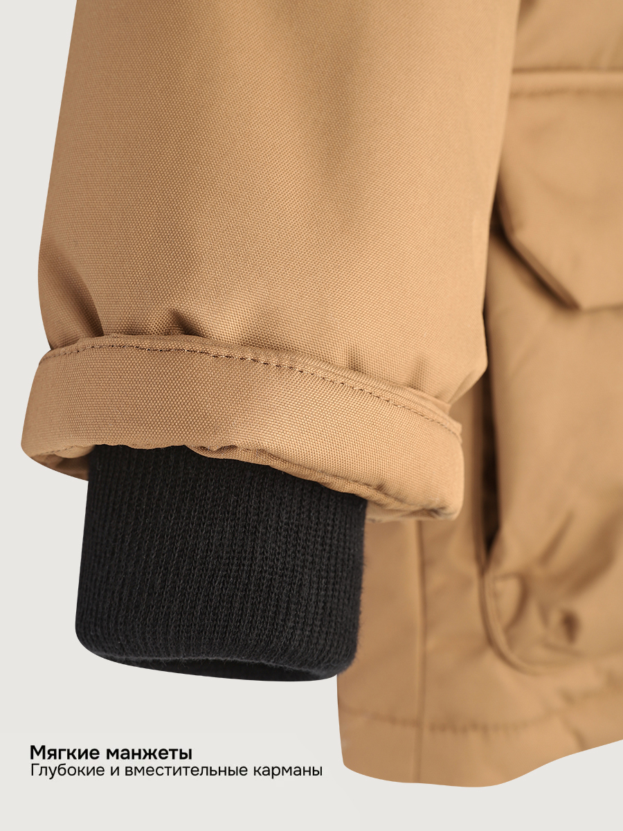 Куртка NIKASTYLE +4з6525 кэмел - фото 10