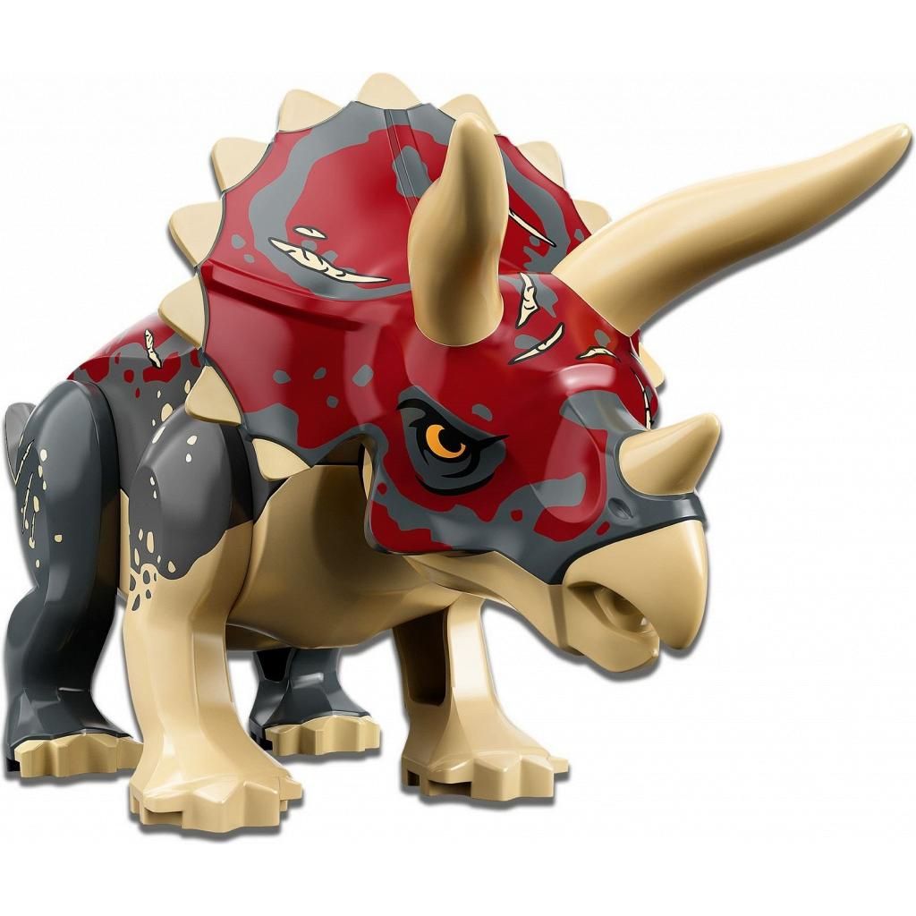 Конструктор LEGO Jurassic World Нападение Трицератопс на пикап блочный - фото 7