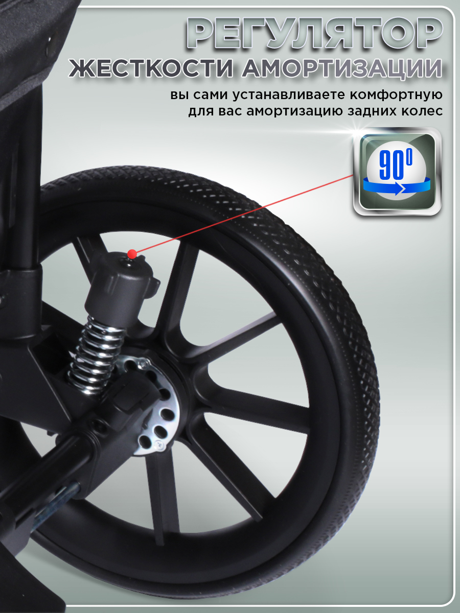 Коляска прогулочная BabyCare Venga Хвойный бархат хаки - фото 4