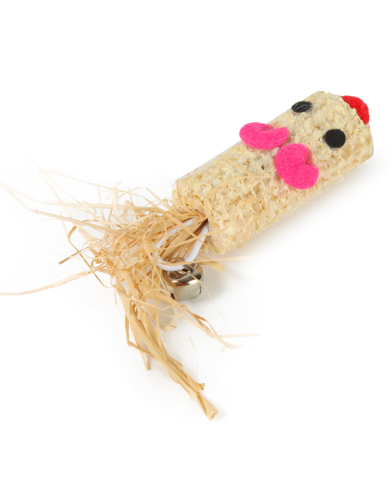 Игрушка для кошек Barbaks Мышка кукурузная из натуральных материалов 13*3см - фото 5