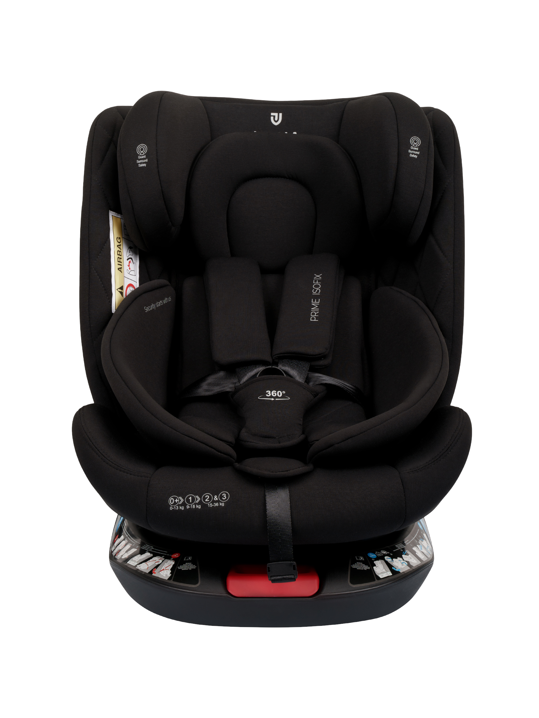 Автокресло JOVOLA Prime Isofix черный Isofix 0+/1/2/3 (0-36 кг) черный - фото 13