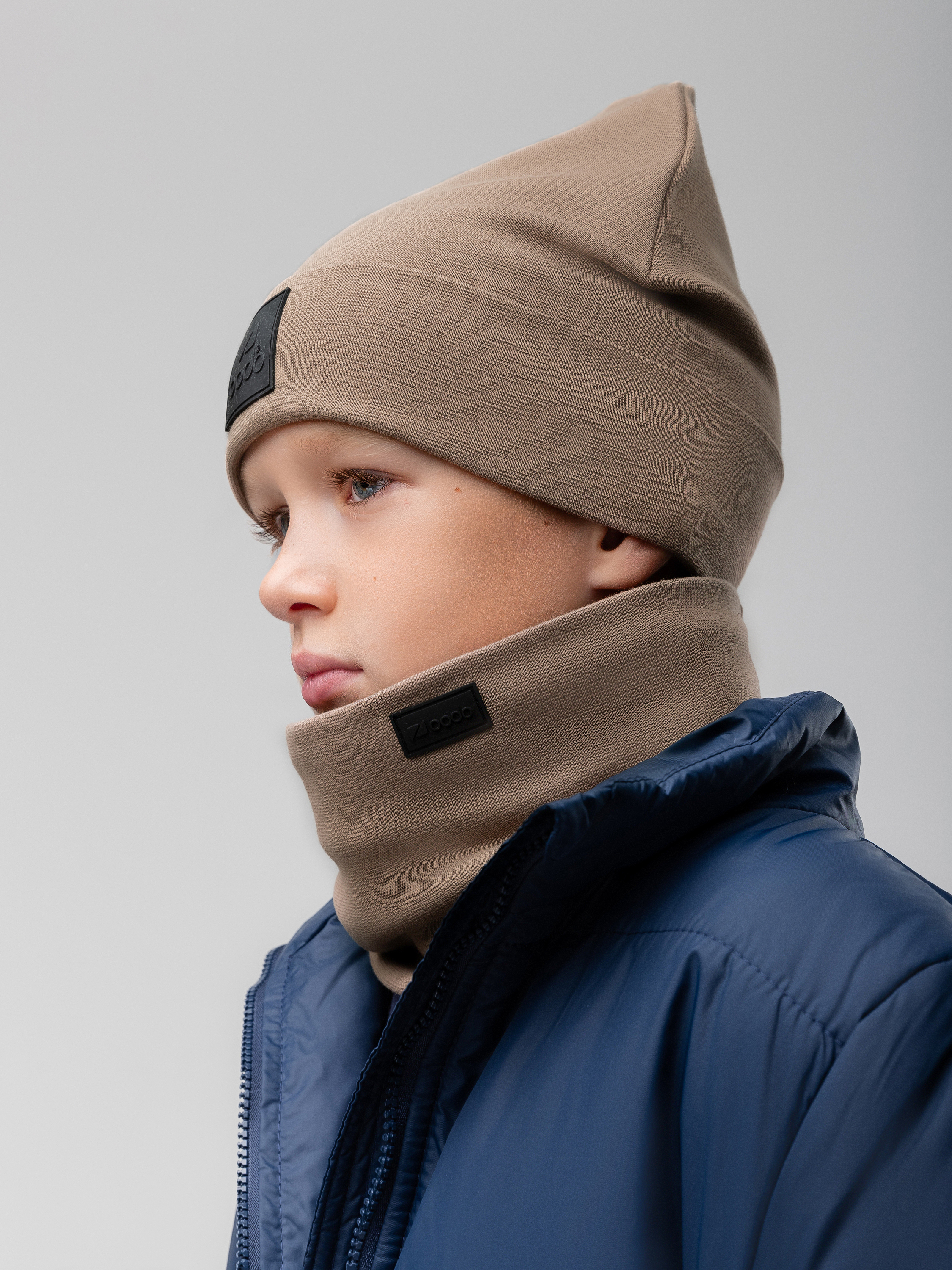 Шапка и снуд Bodo 13-150MU_какао - фото 2