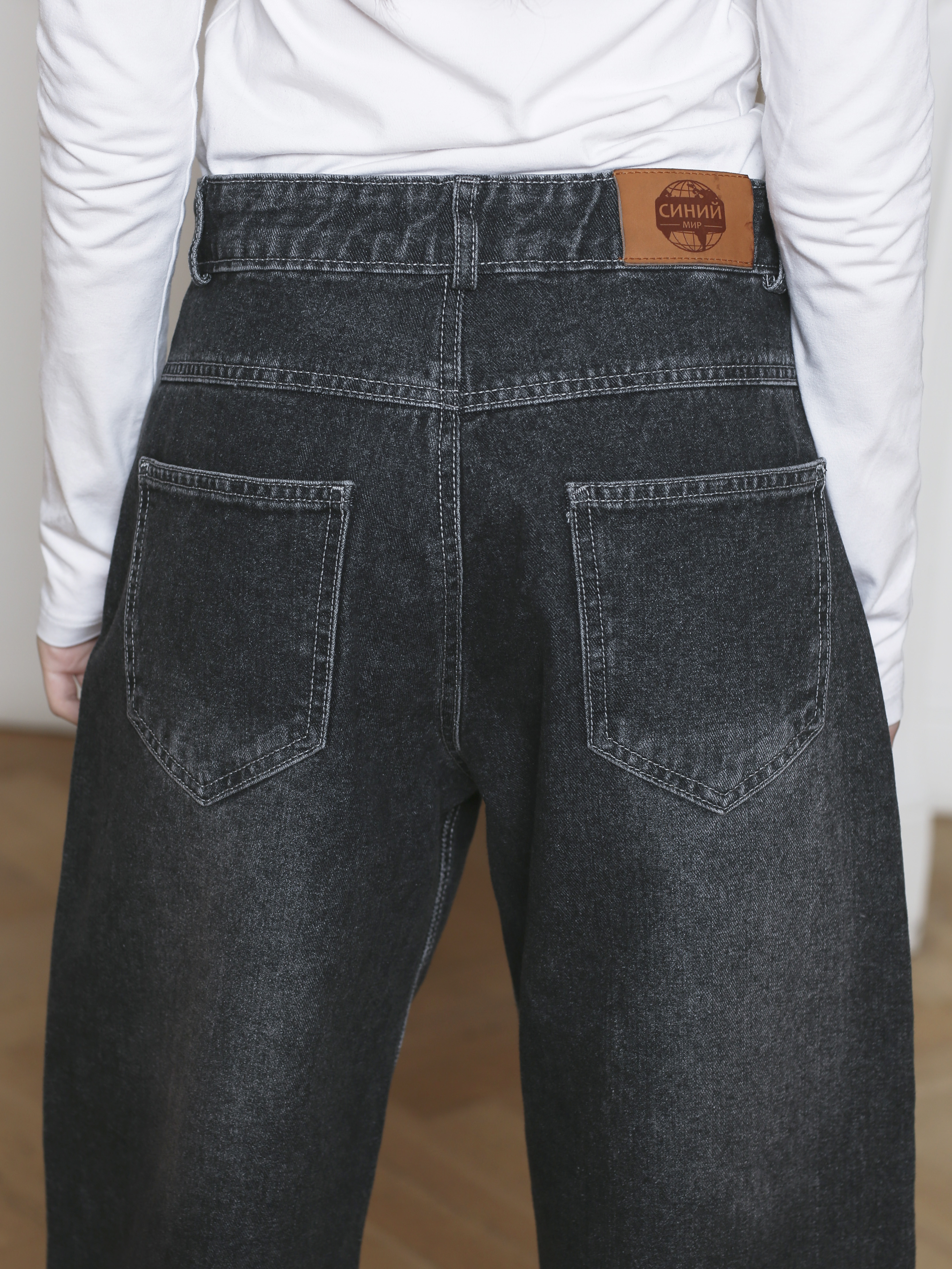 Джинсы-багги СИНИЙ МИР R98A-IL - фото 6