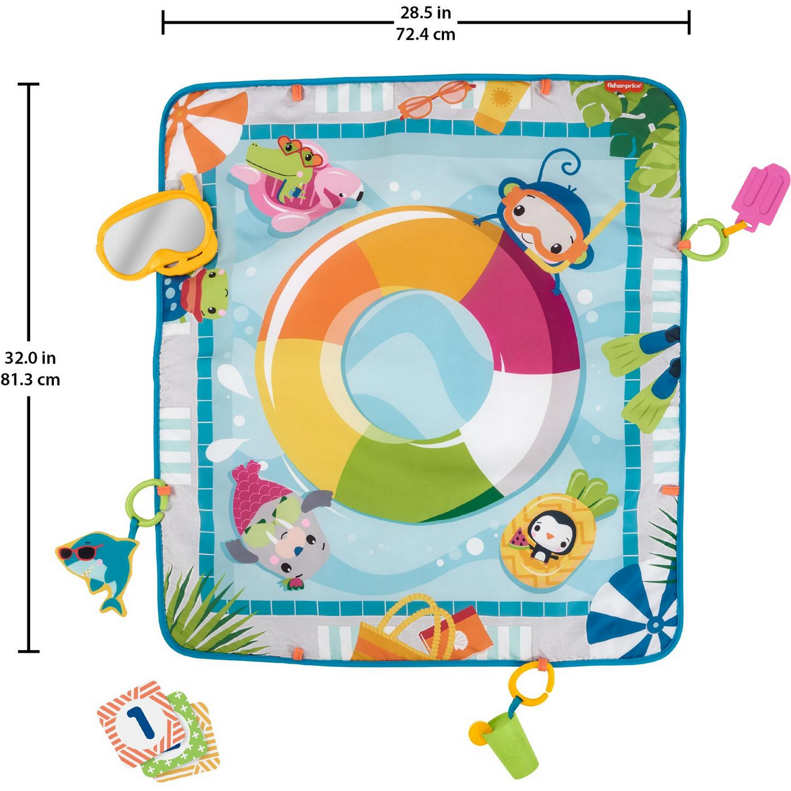 Коврик Fisher Price Бассейн - фото 5