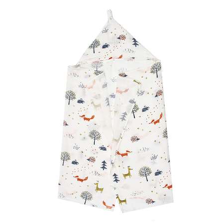 Простынка для купания Amarobaby Bath time Лисичка с уголком AMARO-54BT-Li