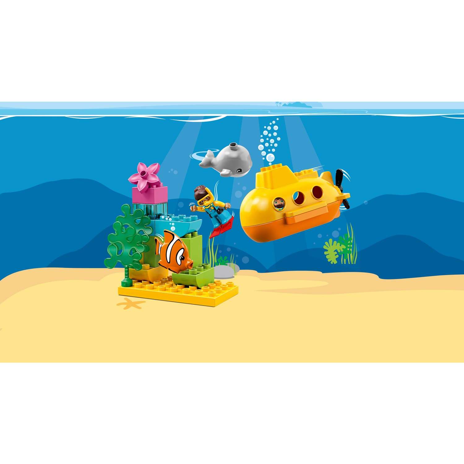 Конструктор LEGO DUPLO Town Путешествие субмарины блочный - фото 5