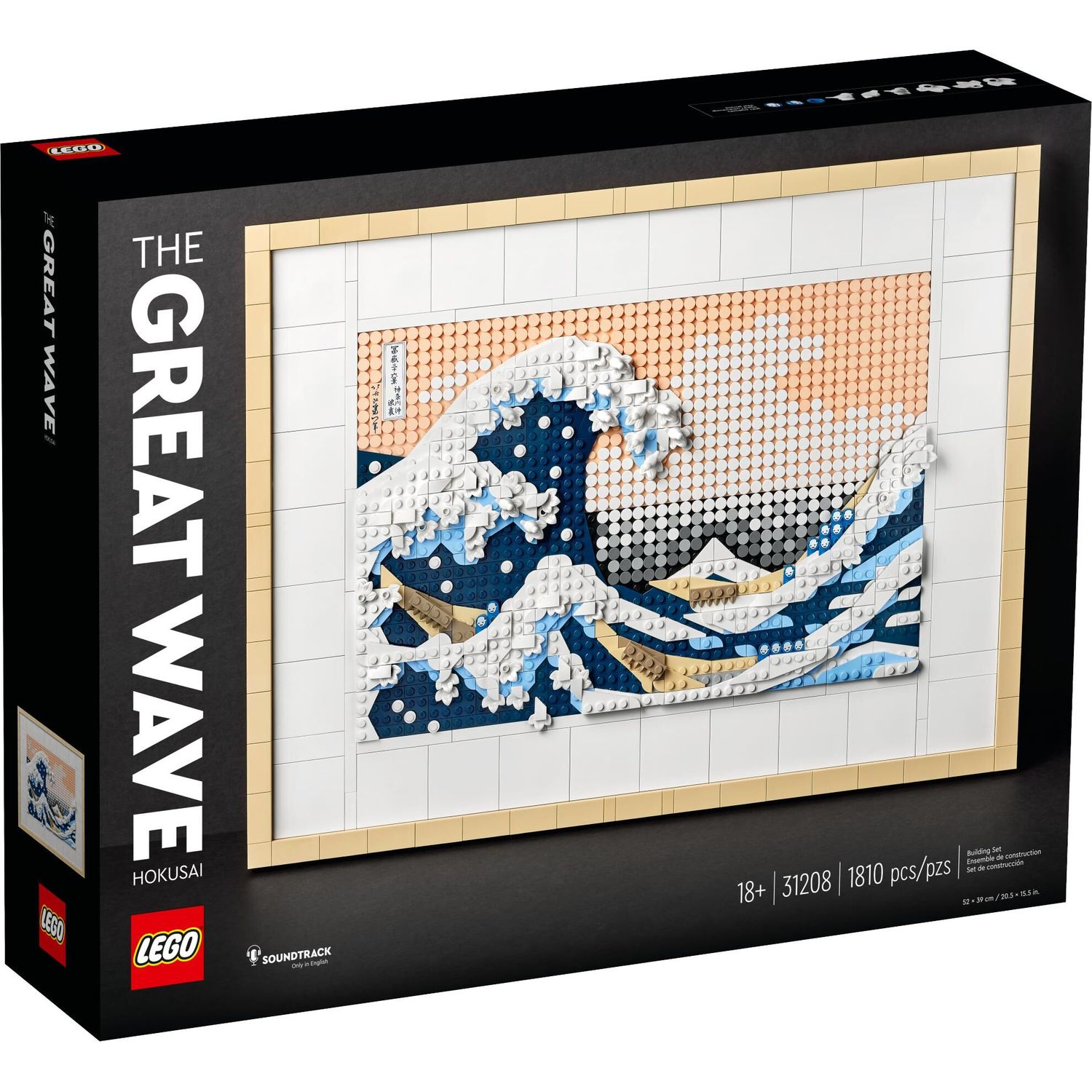 Конструктор LEGO Art Hokusai The Great Wave 1810 дет. - фото 1