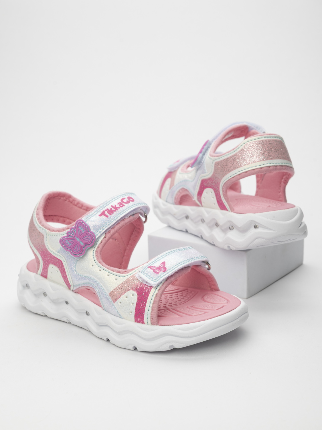 Сандалии TikkaGo 1D08_40806_white-pink - фото 2