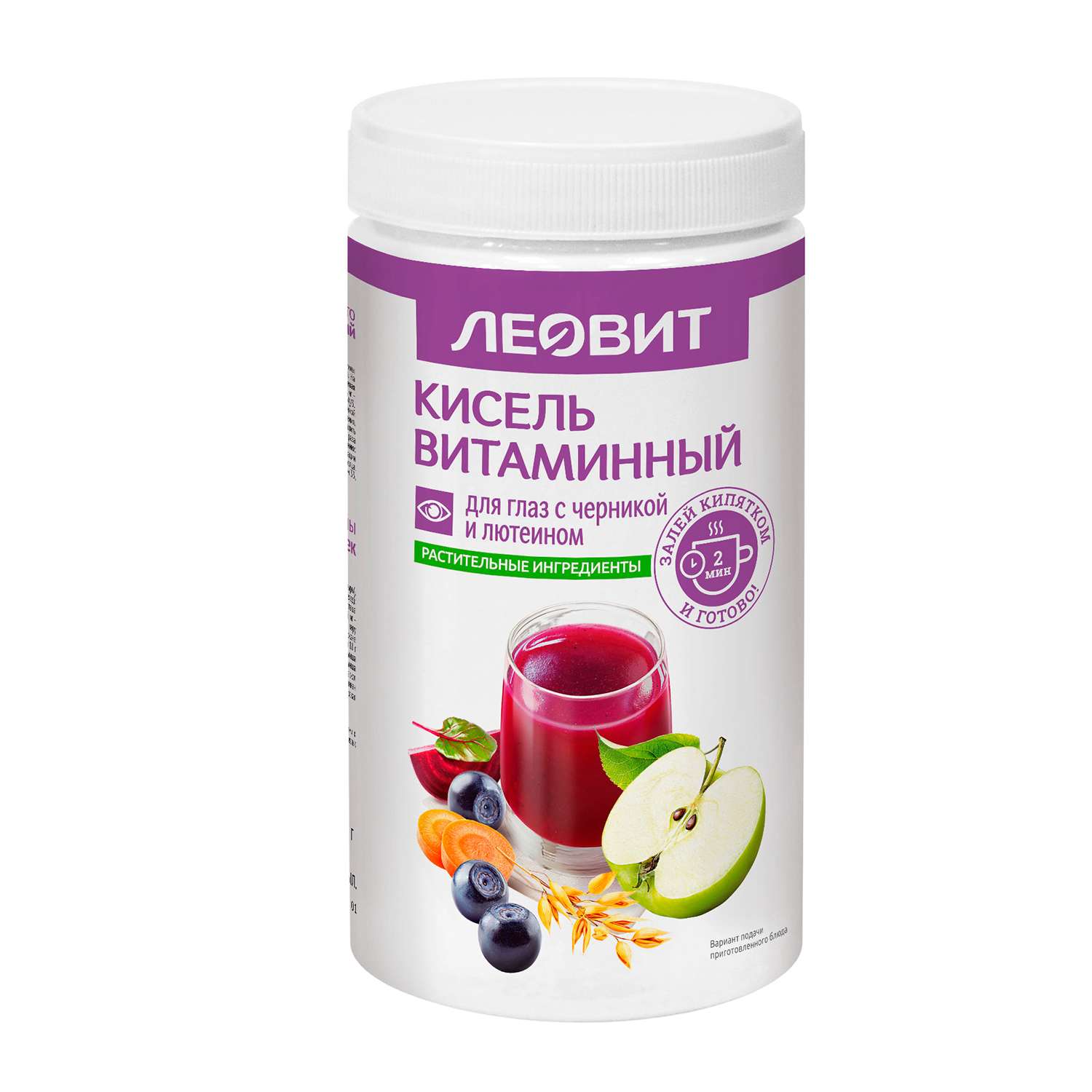 Кисель Леовит Витаминный для глаз с черникой и лютеином 400г - фото 1