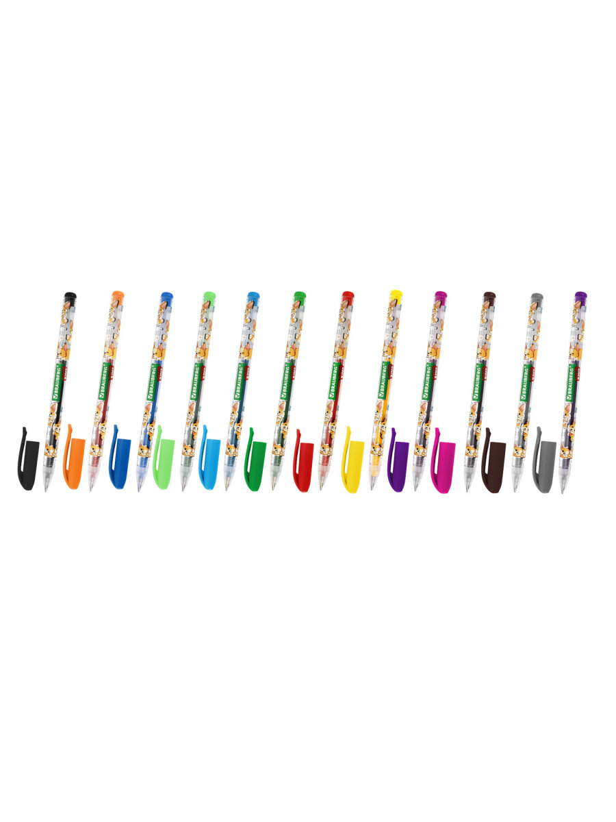 Ручка гелевая Brauberg 12 шт. - фото 3