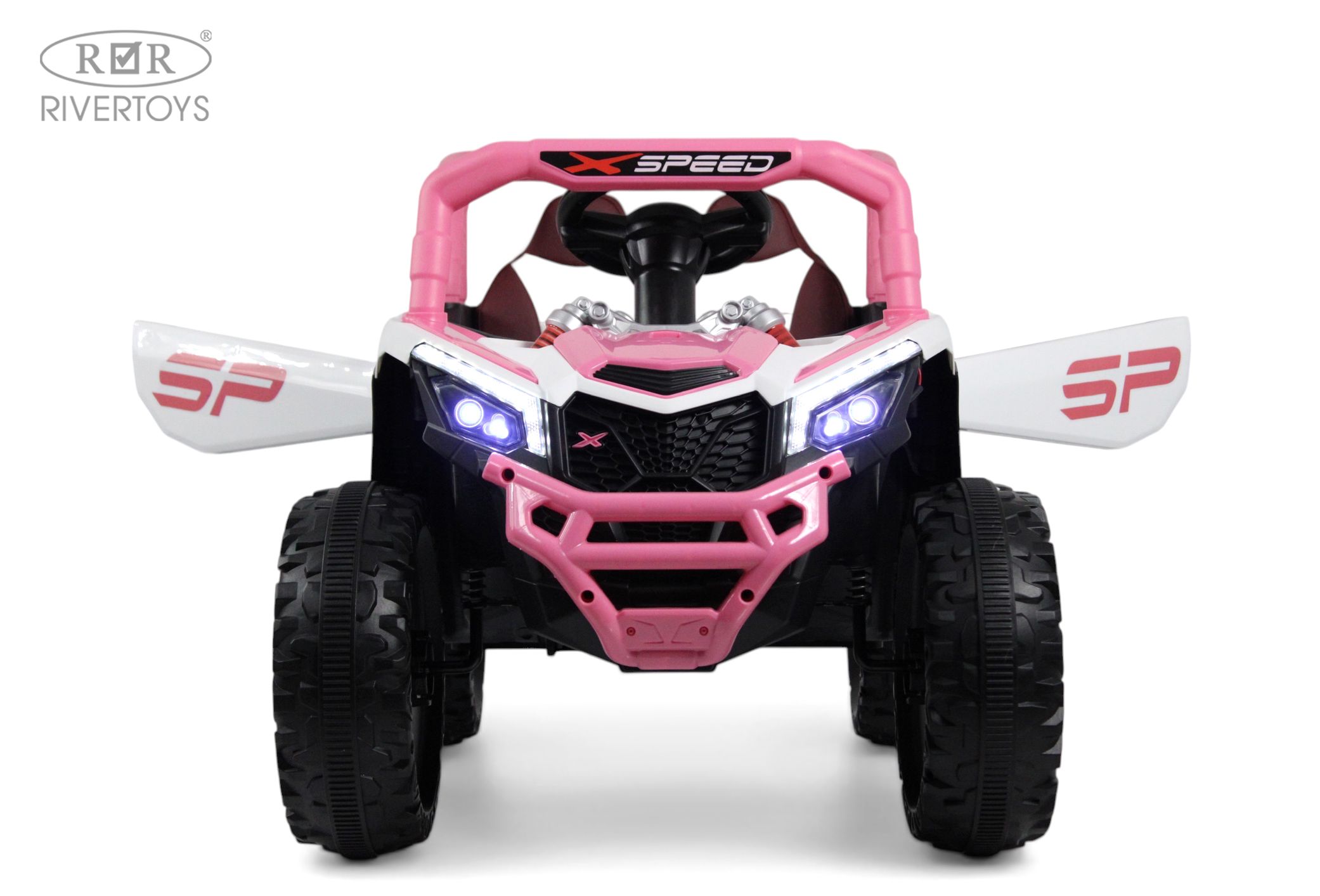 Электромобиль RIVERTOYS М303БХ-PINK С пультом ДУ - фото 8