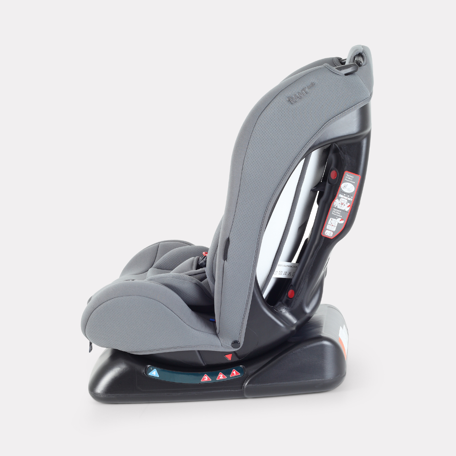 Автокресло Rant Basic Rally Next 0+/1/2 (0-25 кг) серый - фото 6