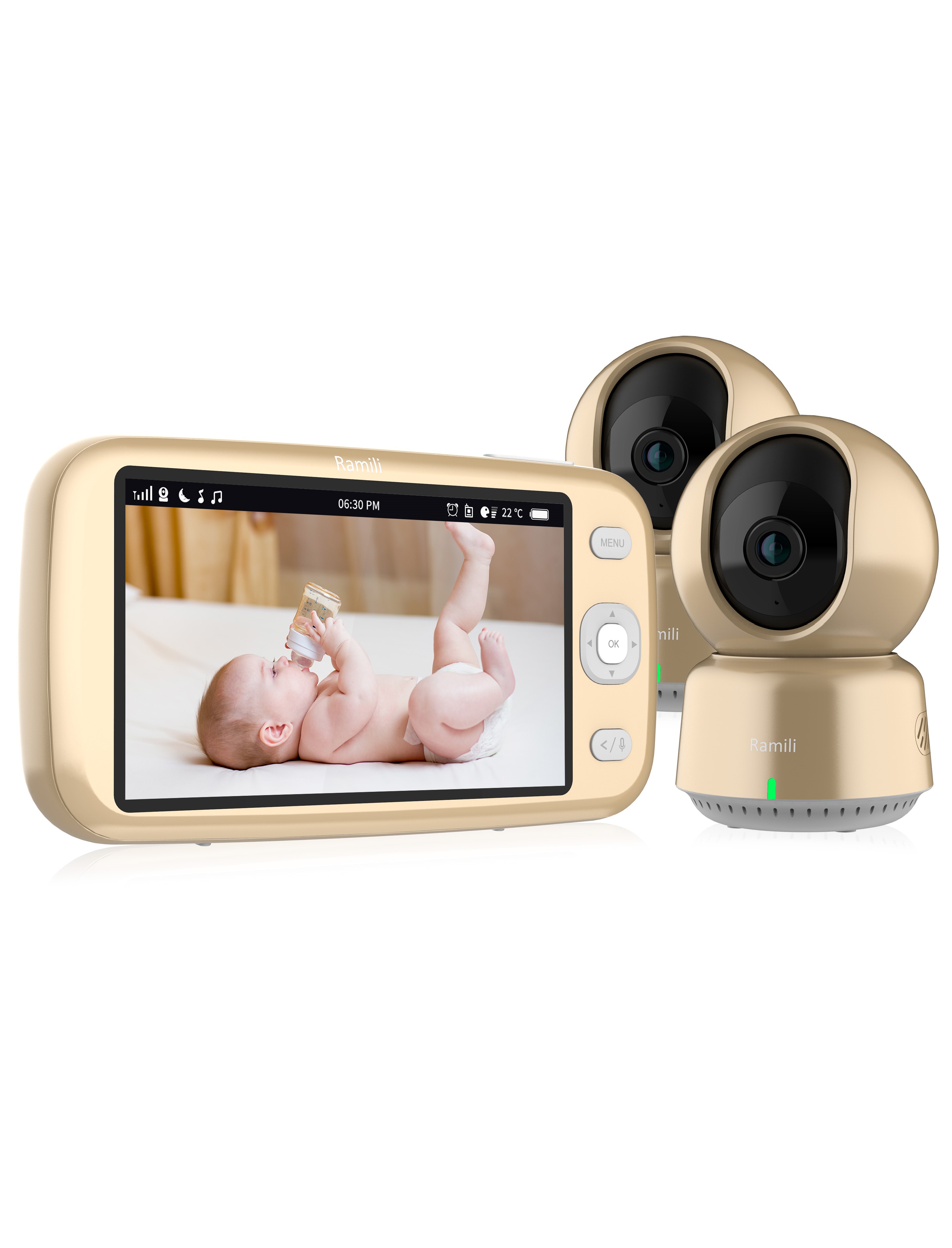 Изображение товара Видеоняня Ramili RV1600X2 с двумя камерами и Wi-Fi