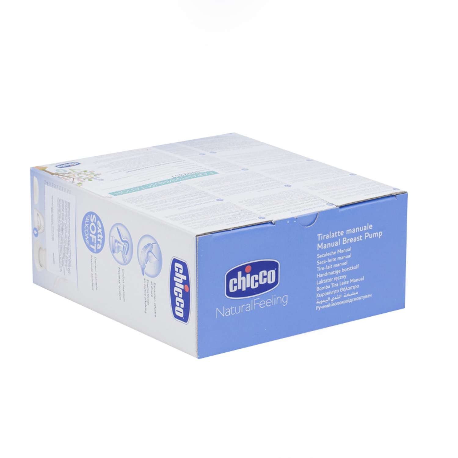Молокоотсос ручной Chicco Natural Feeling с бутылочкой - фото 9