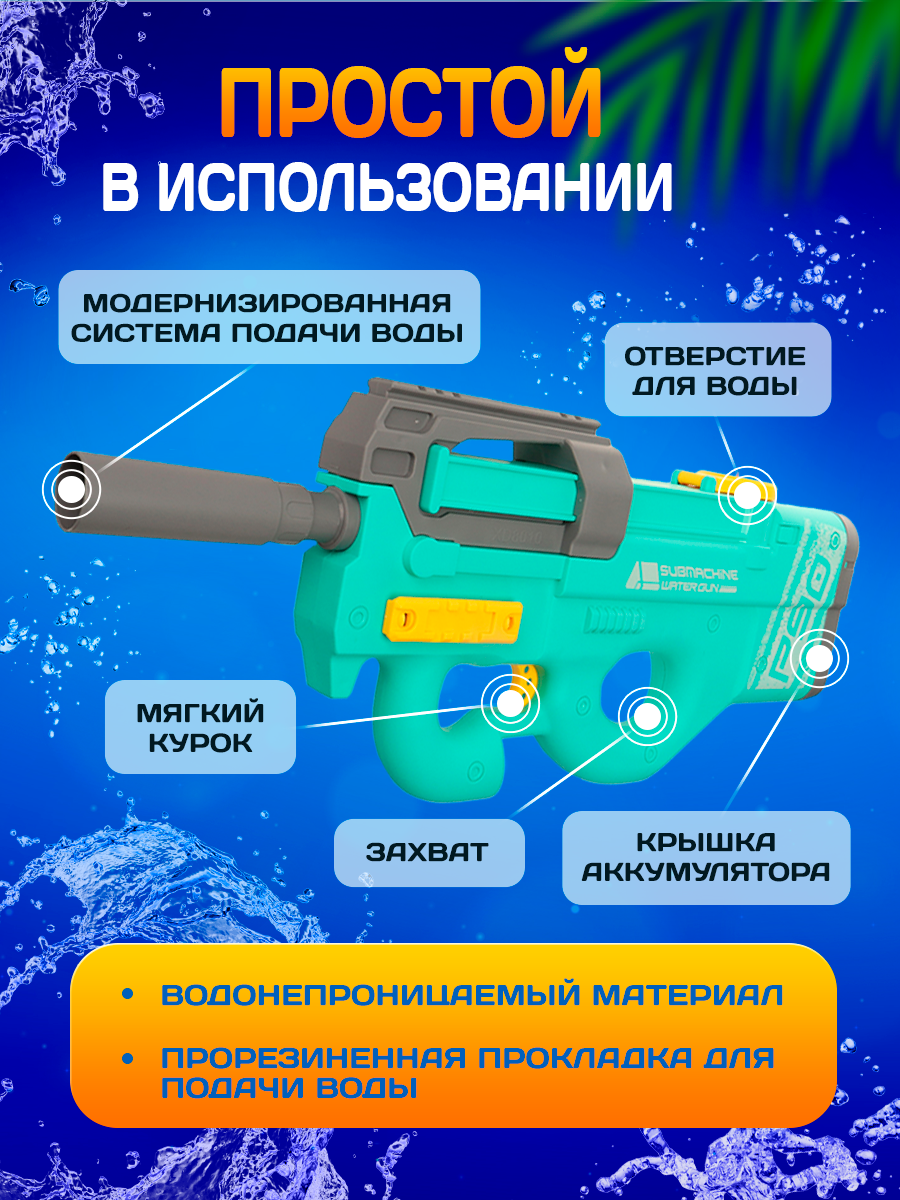 Пистолет водный Рыжий кот - фото 5