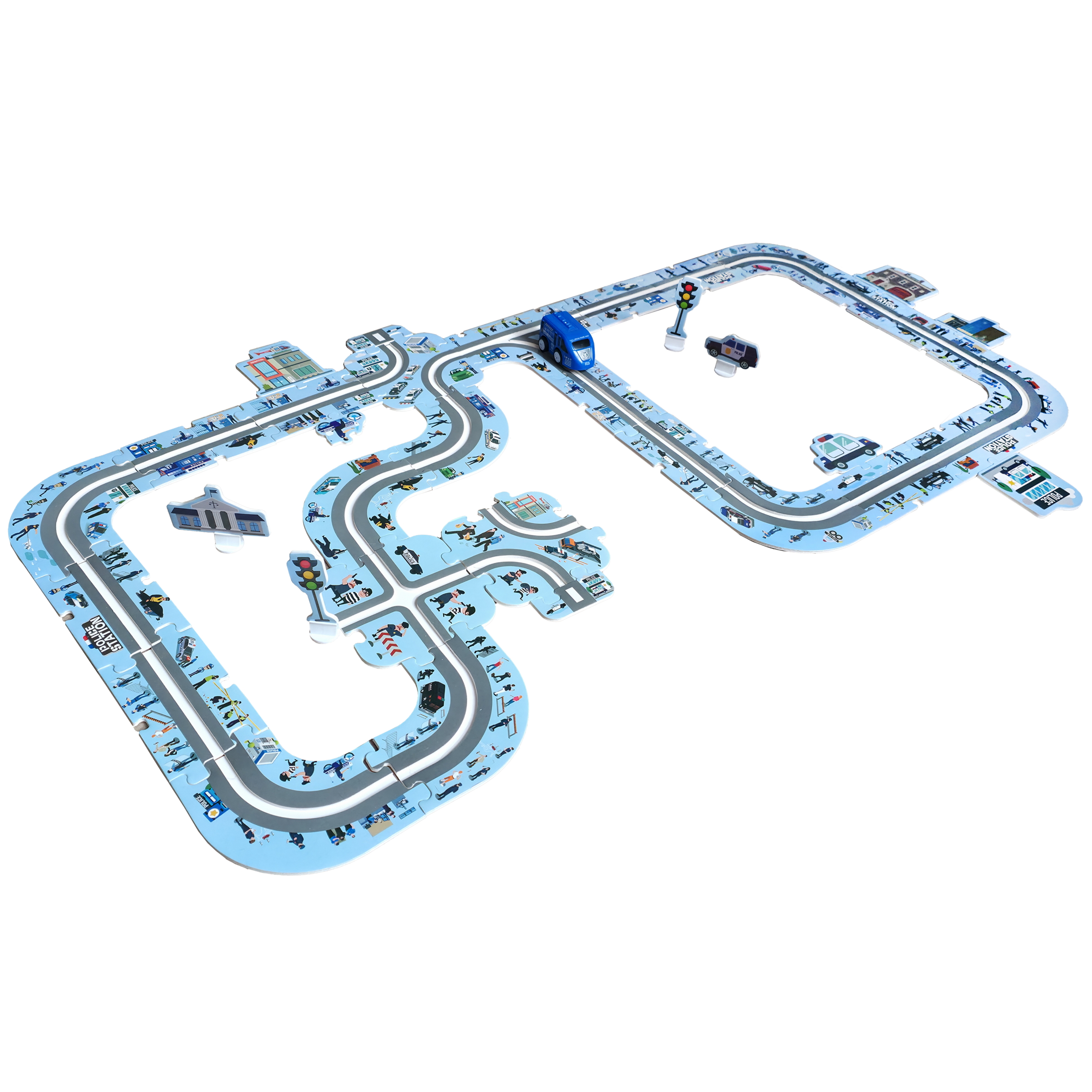 Трек 1TOY Полицейская машина Т26771 - фото 11