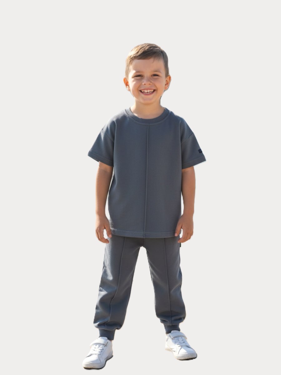 Спортивный костюм VEDDI 2080/6041фп-2024-графит - фото 1