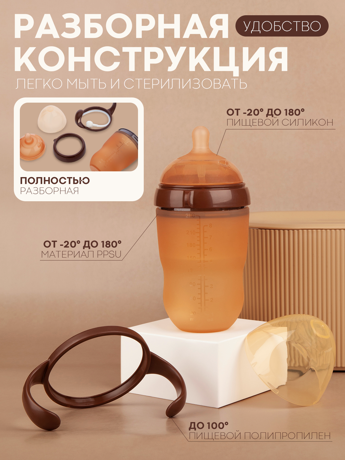 Бутылочка КАРТОФАН 250 мл 1 шт. - фото 3