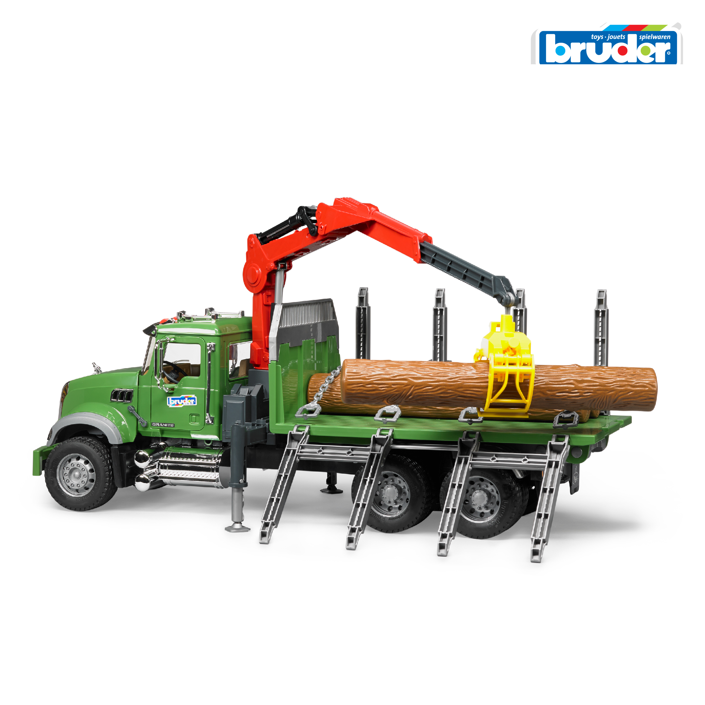 Грузовик Bruder MACK с портативным краном 1:16 02-824 - фото 6